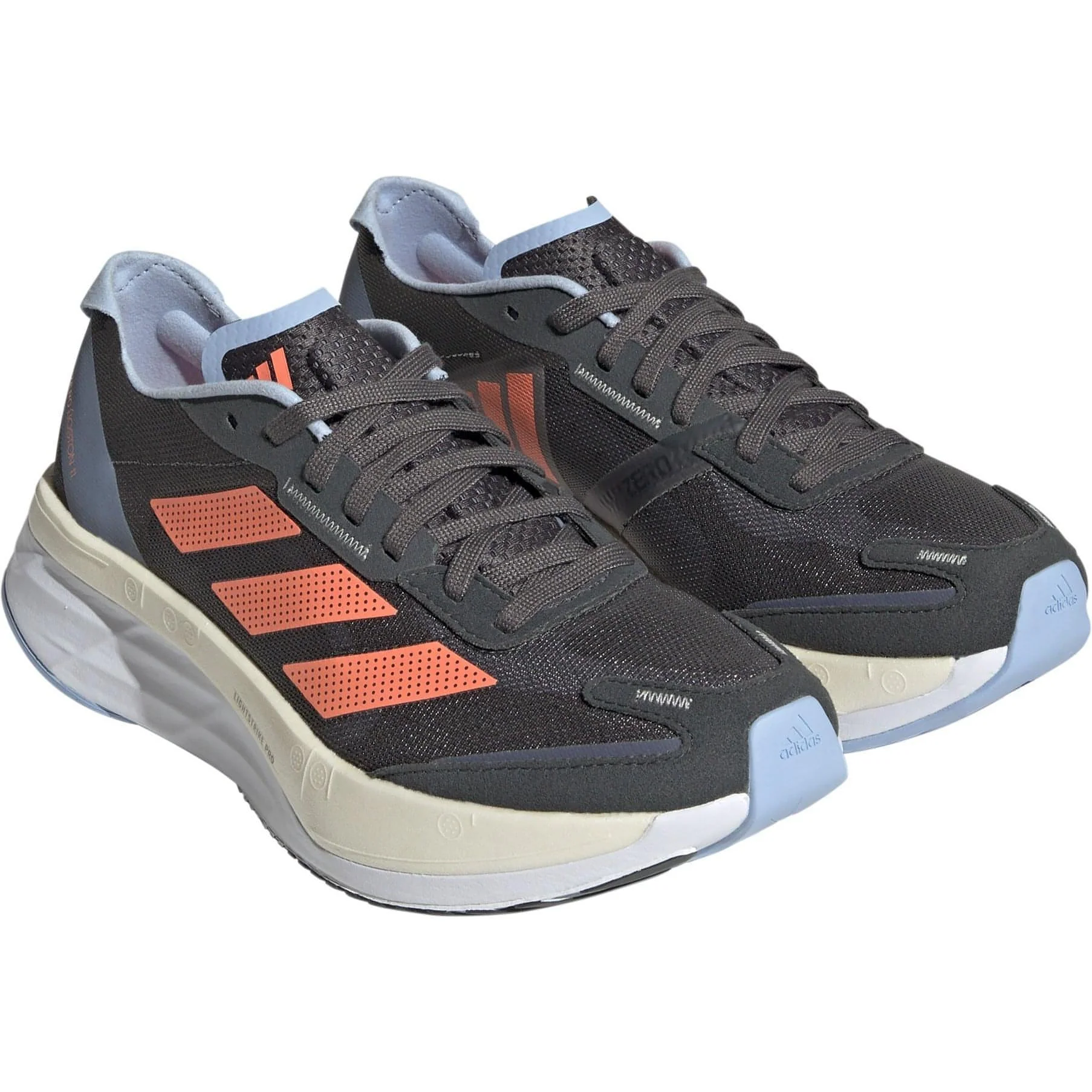 adidas Adizero Boston 11 Womens Running Shoes - Grey - Image 6