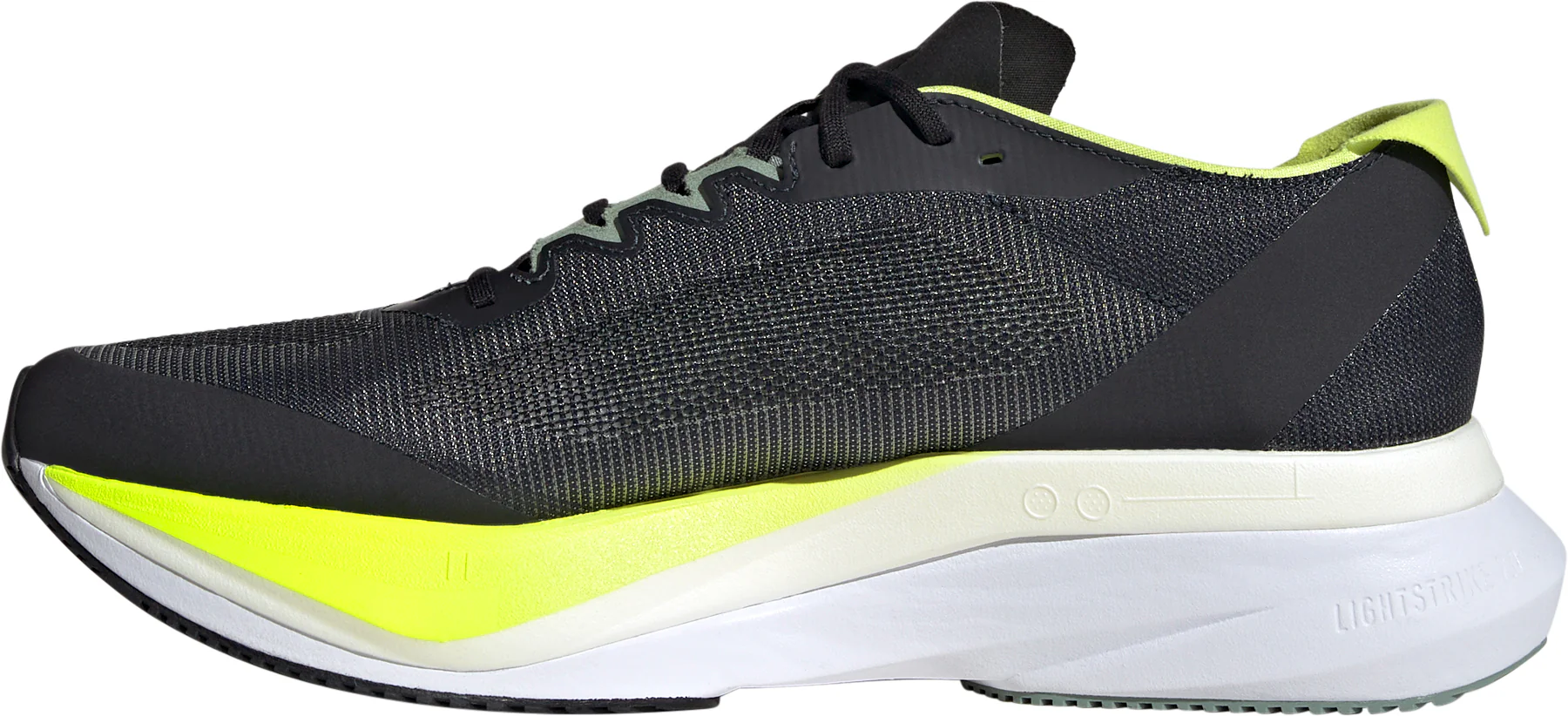 adidas Adizero Boston 12 Mens Running Shoes - Black - Image 3