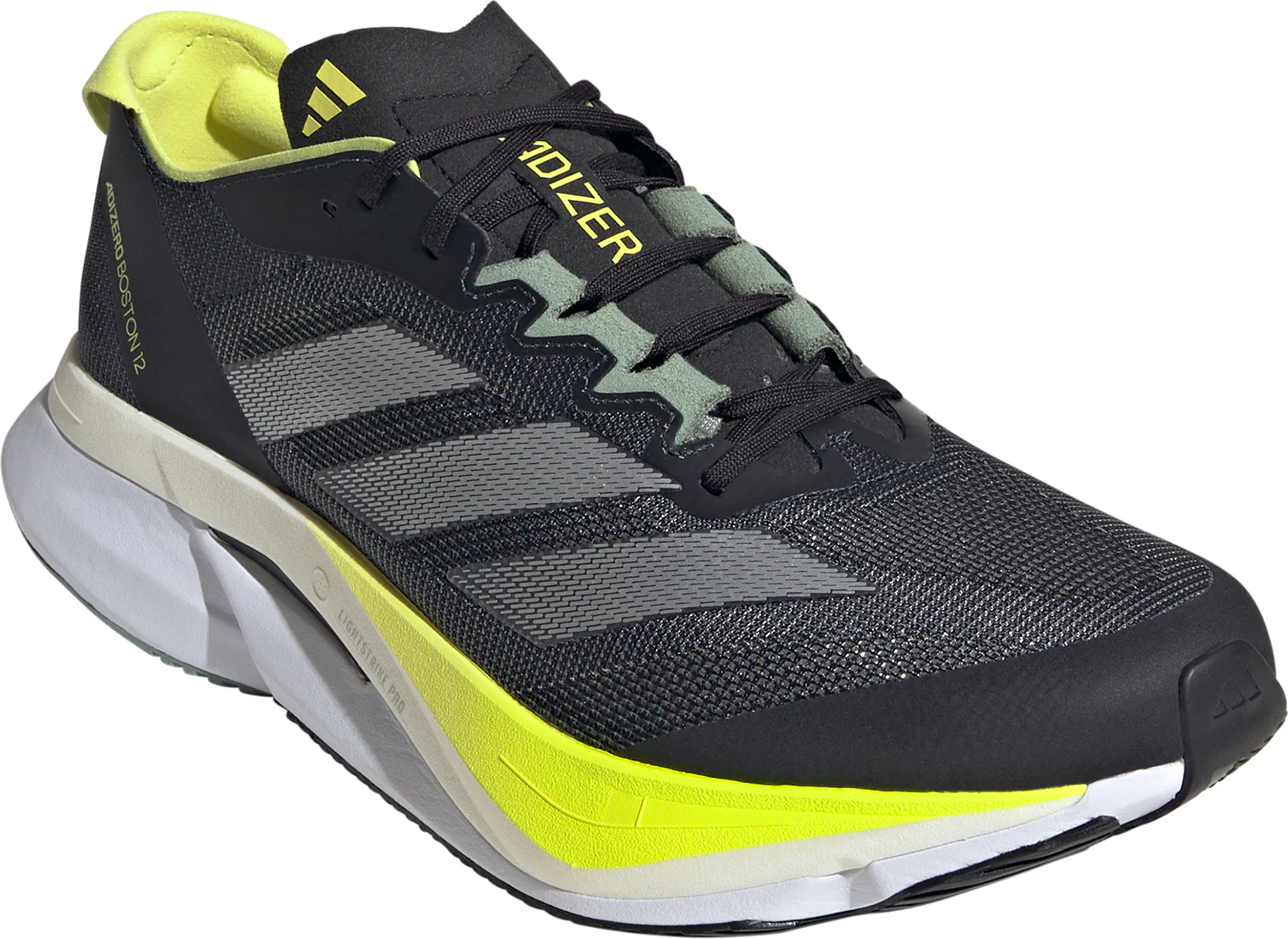 adidas Adizero Boston 12 Mens Running Shoes - Black - Image 6