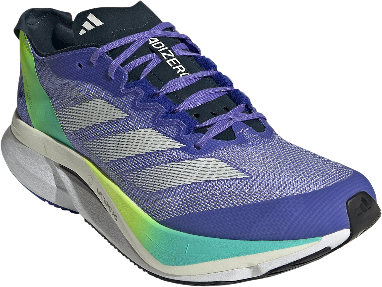 adidas Adizero Boston 12 Mens Running Shoes - Blue - Image 6