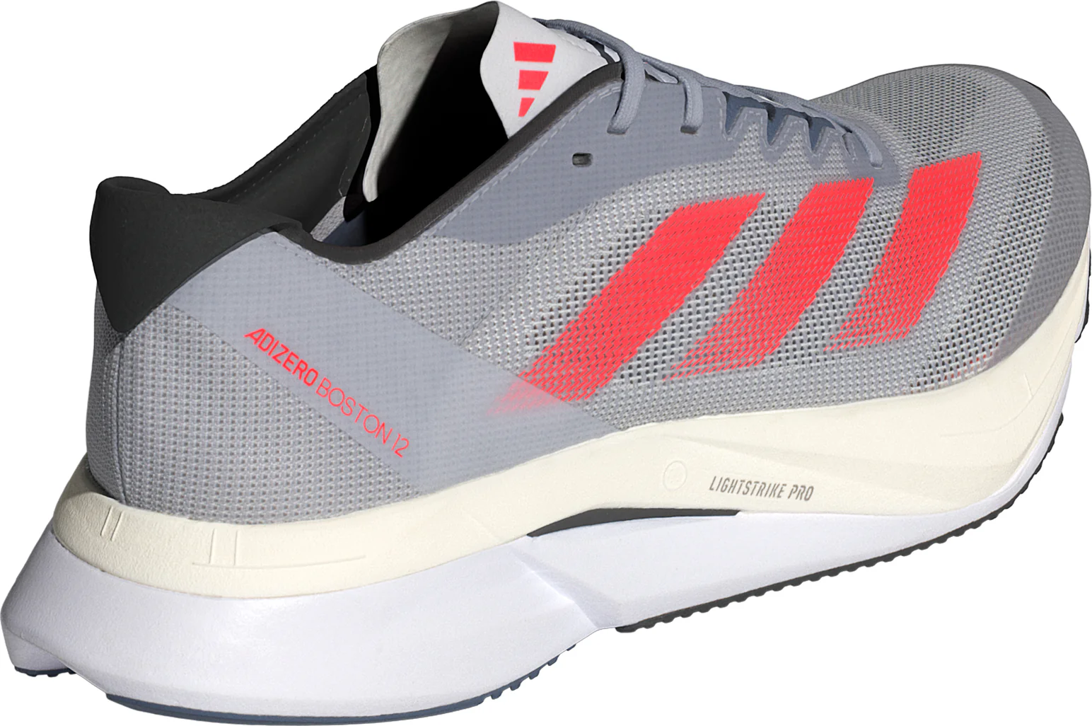 adidas Adizero Boston 12 Mens Running Shoes - Grey - Image 5