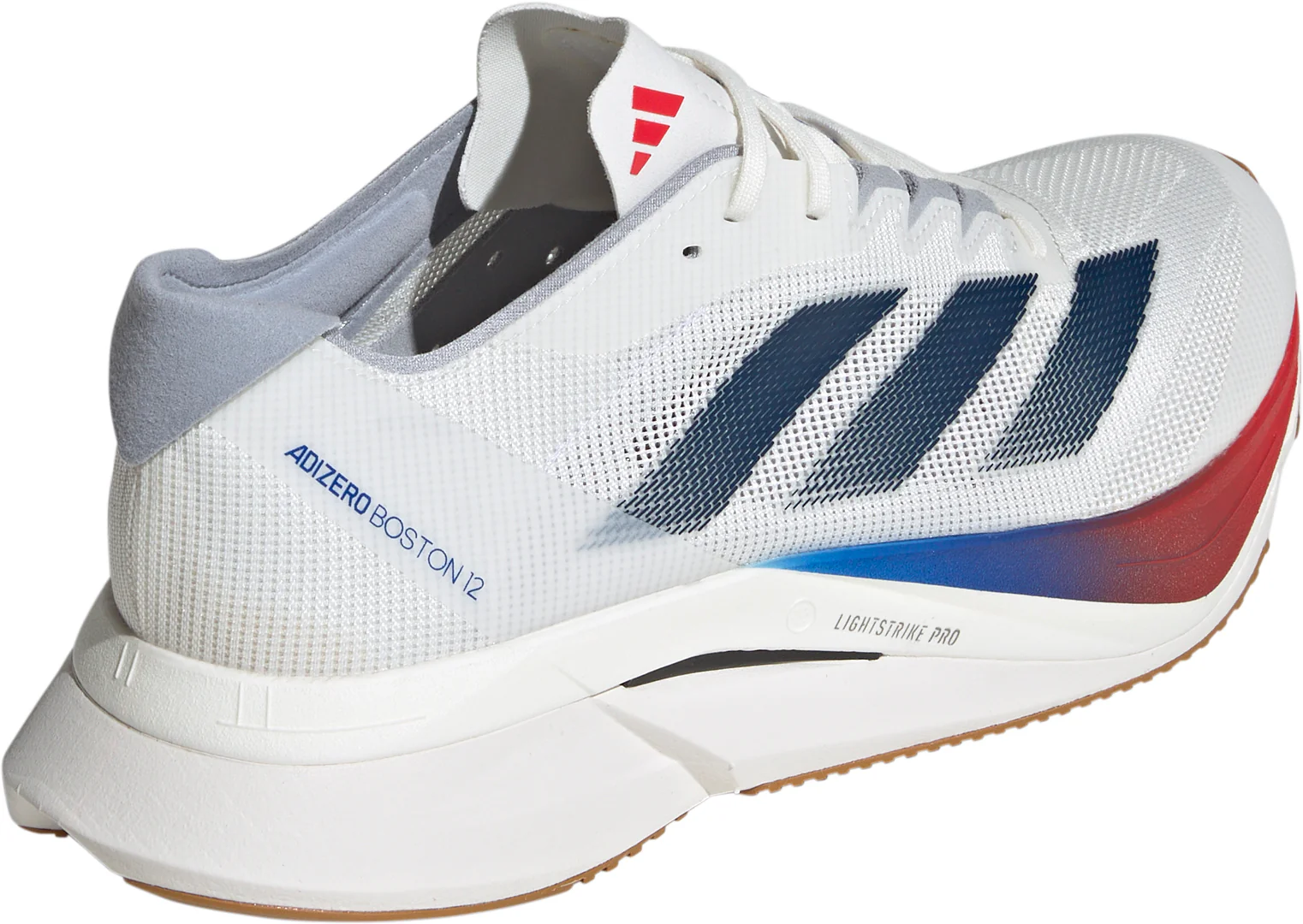 adidas Adizero Boston 12 Mens Running Shoes - White - Image 5