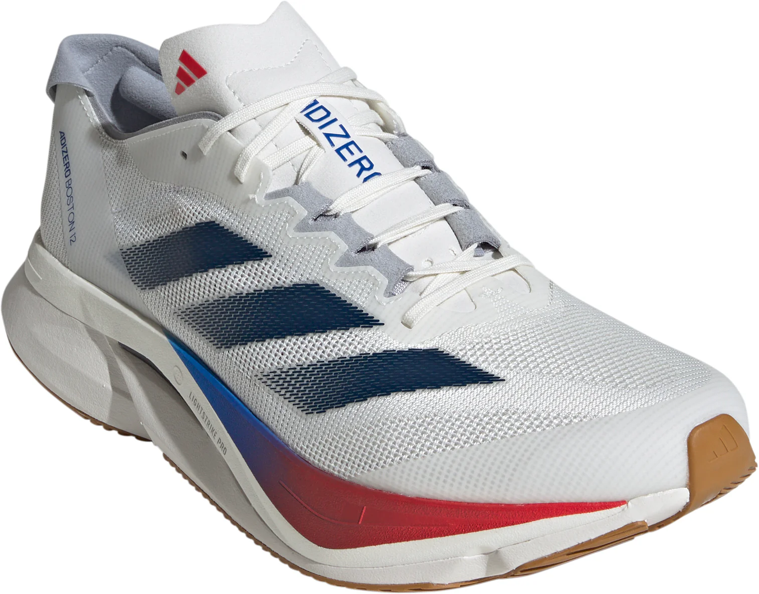 adidas Adizero Boston 12 Mens Running Shoes - White - Image 6