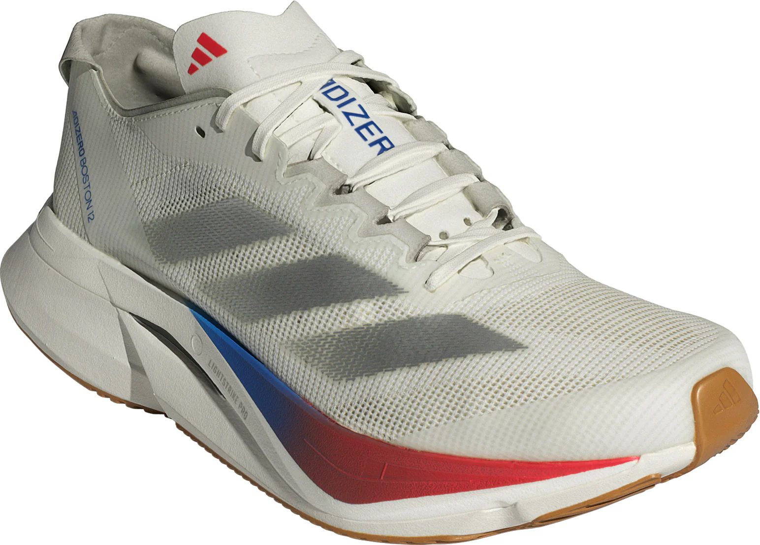 adidas Adizero Boston 12 Womens Running Shoes - White - Image 6