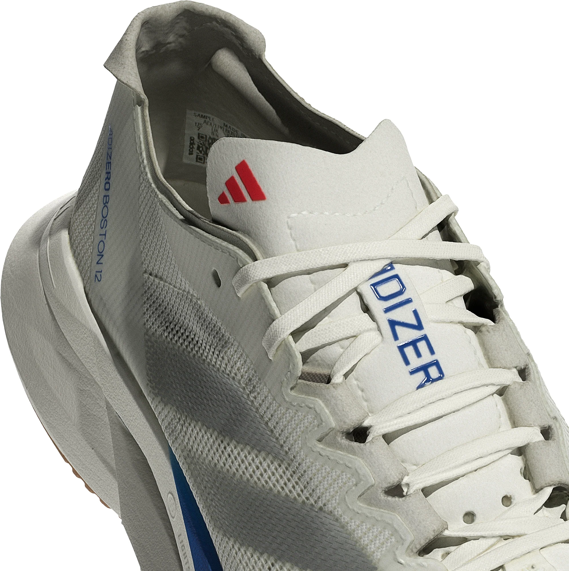 adidas Adizero Boston 12 Womens Running Shoes - White - Image 8