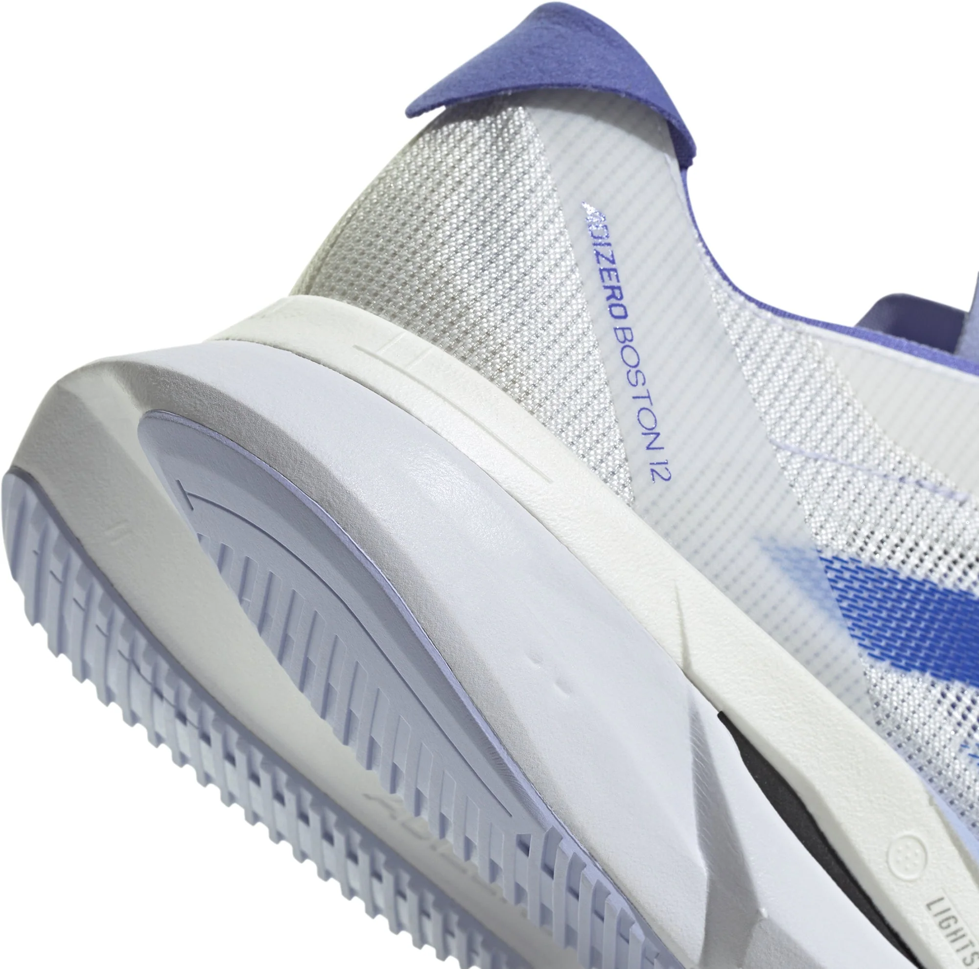 adidas Adizero Boston 12 Womens Running Shoes - White - Image 7
