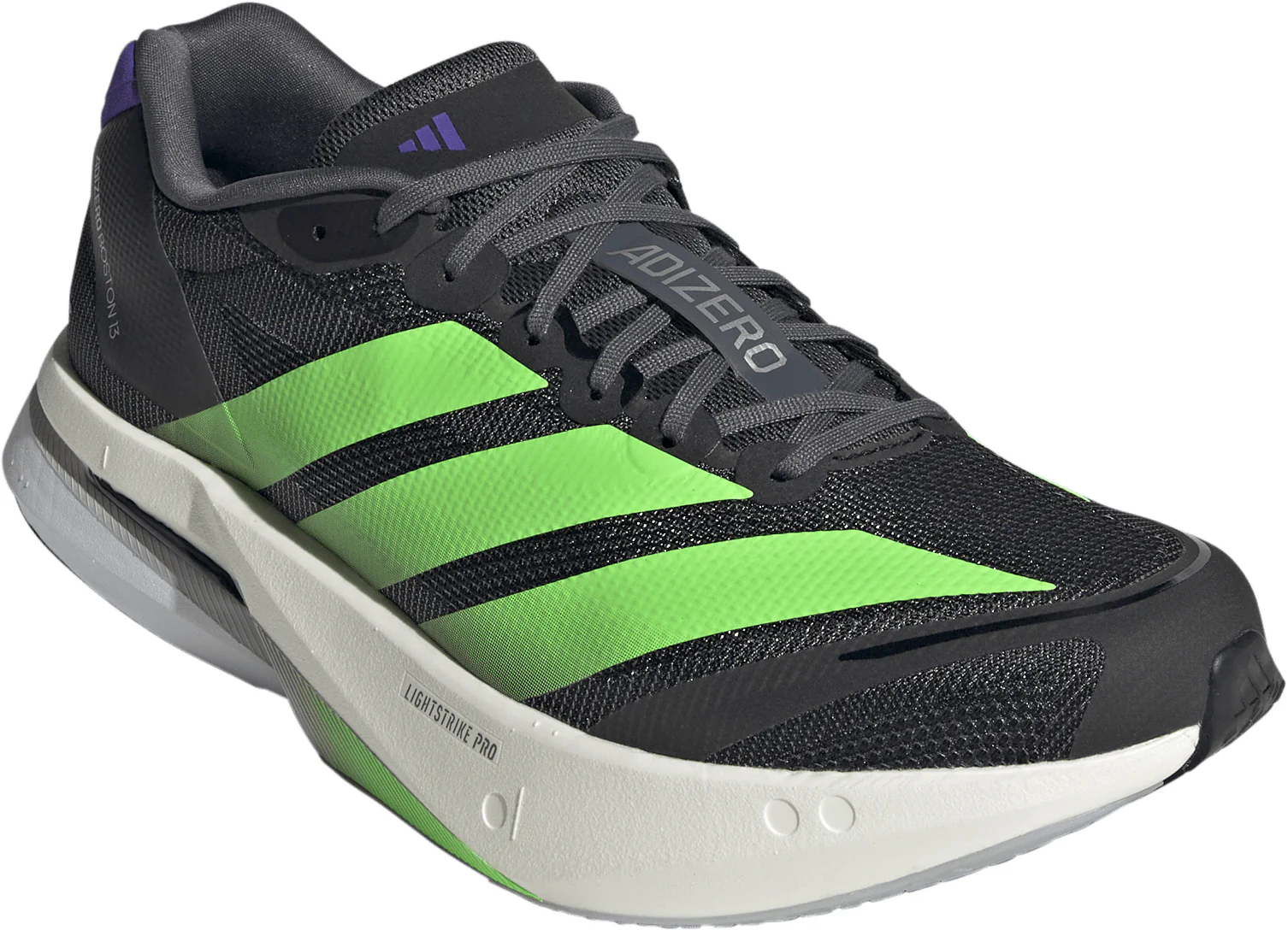 adidas Adizero Boston 13 Mens Running Shoes - Black - Image 6