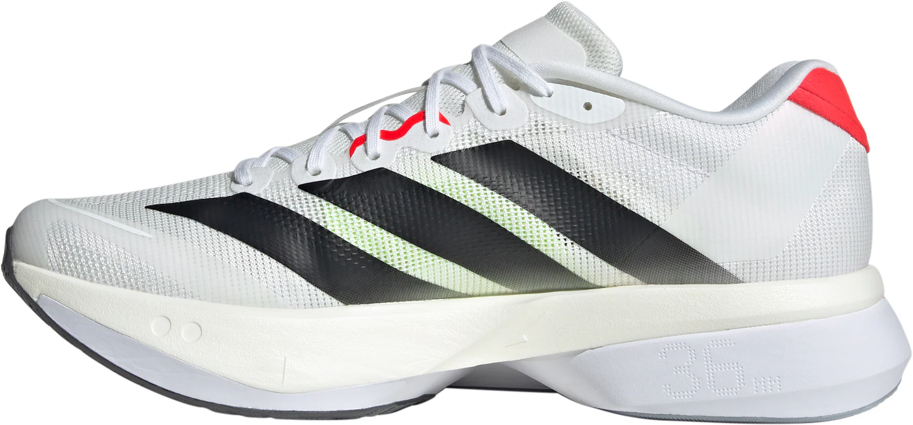adidas Adizero Boston 13 Mens Running Shoes - White - Image 3