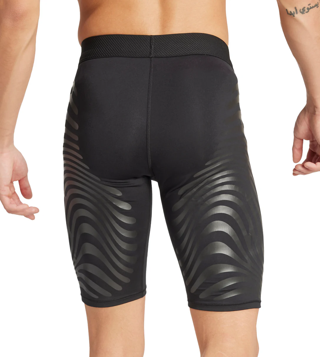 adidas Adizero Control Mens Short Running Tights - Black - Image 2