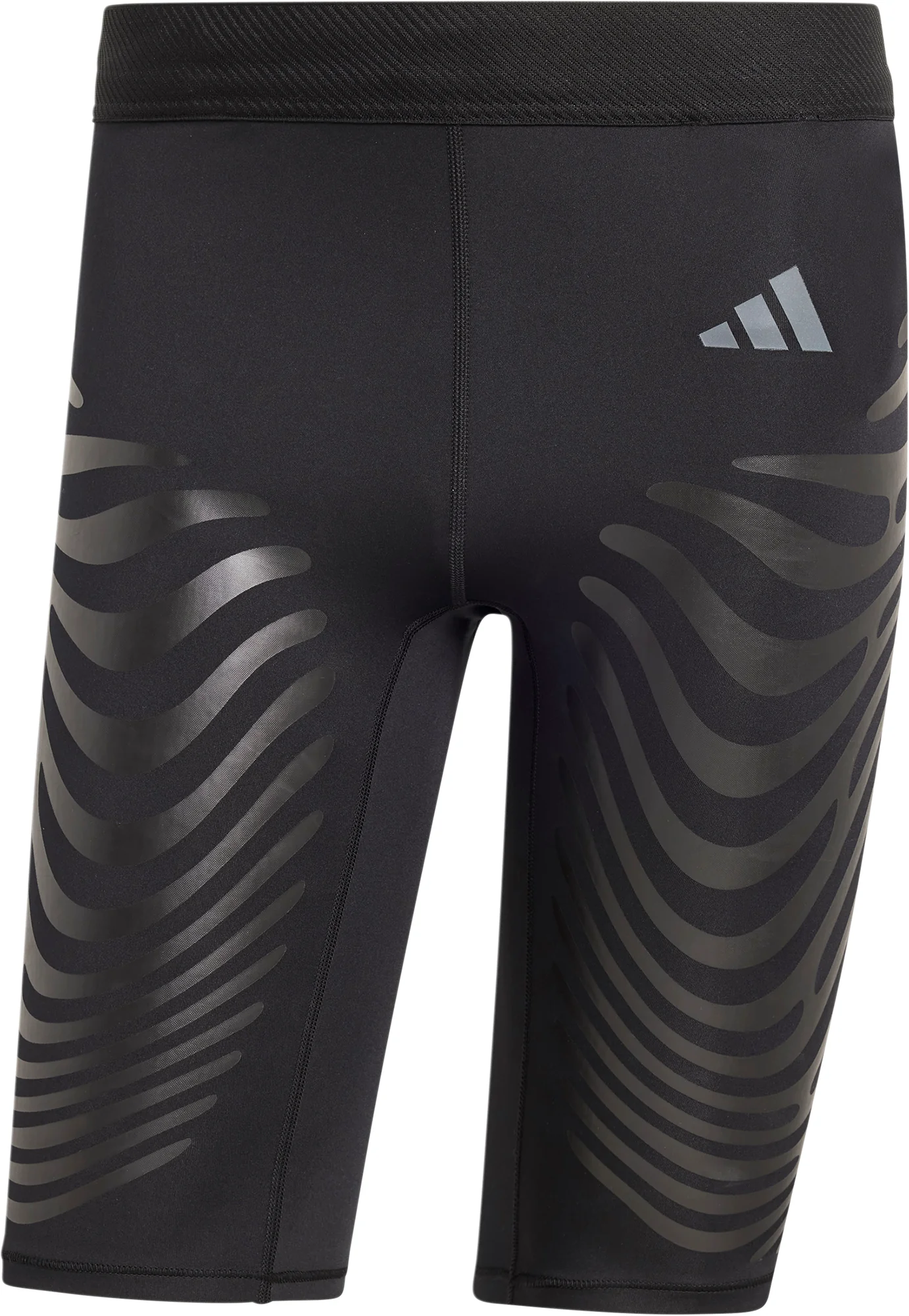 adidas Adizero Control Mens Short Running Tights - Black - Image 5