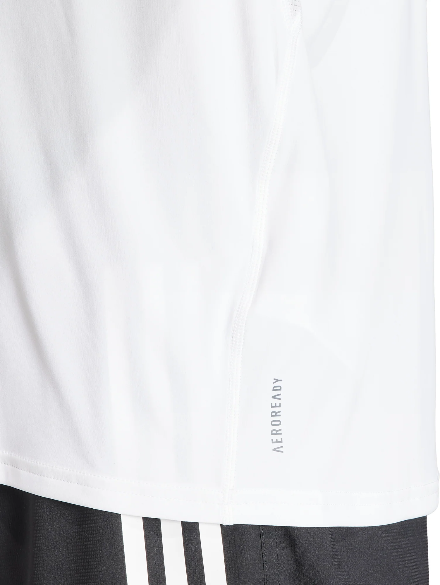 adidas Adizero Essentials Short Sleeve Mens Running Top - White - Image 4