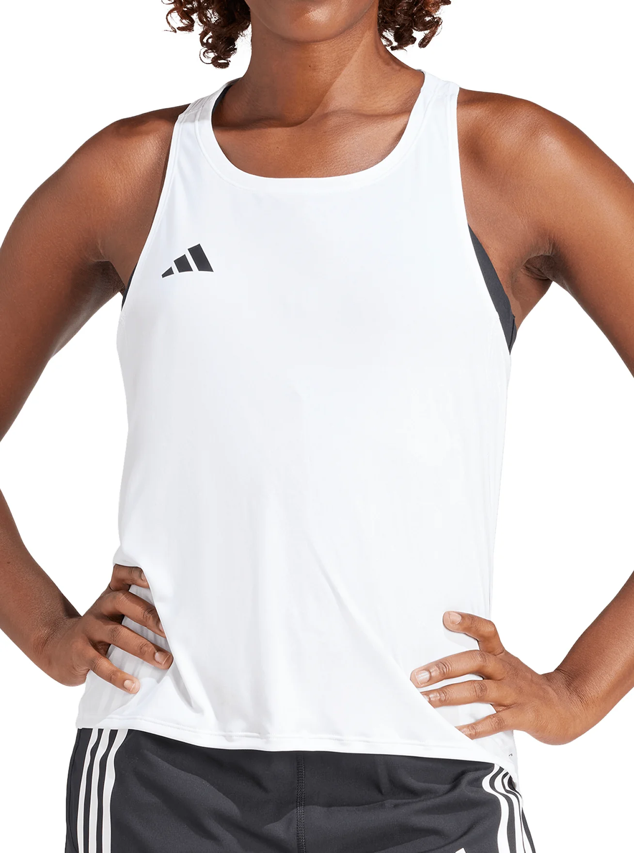 adidas Adizero Essentials Womens Running Vest Tank Top - White