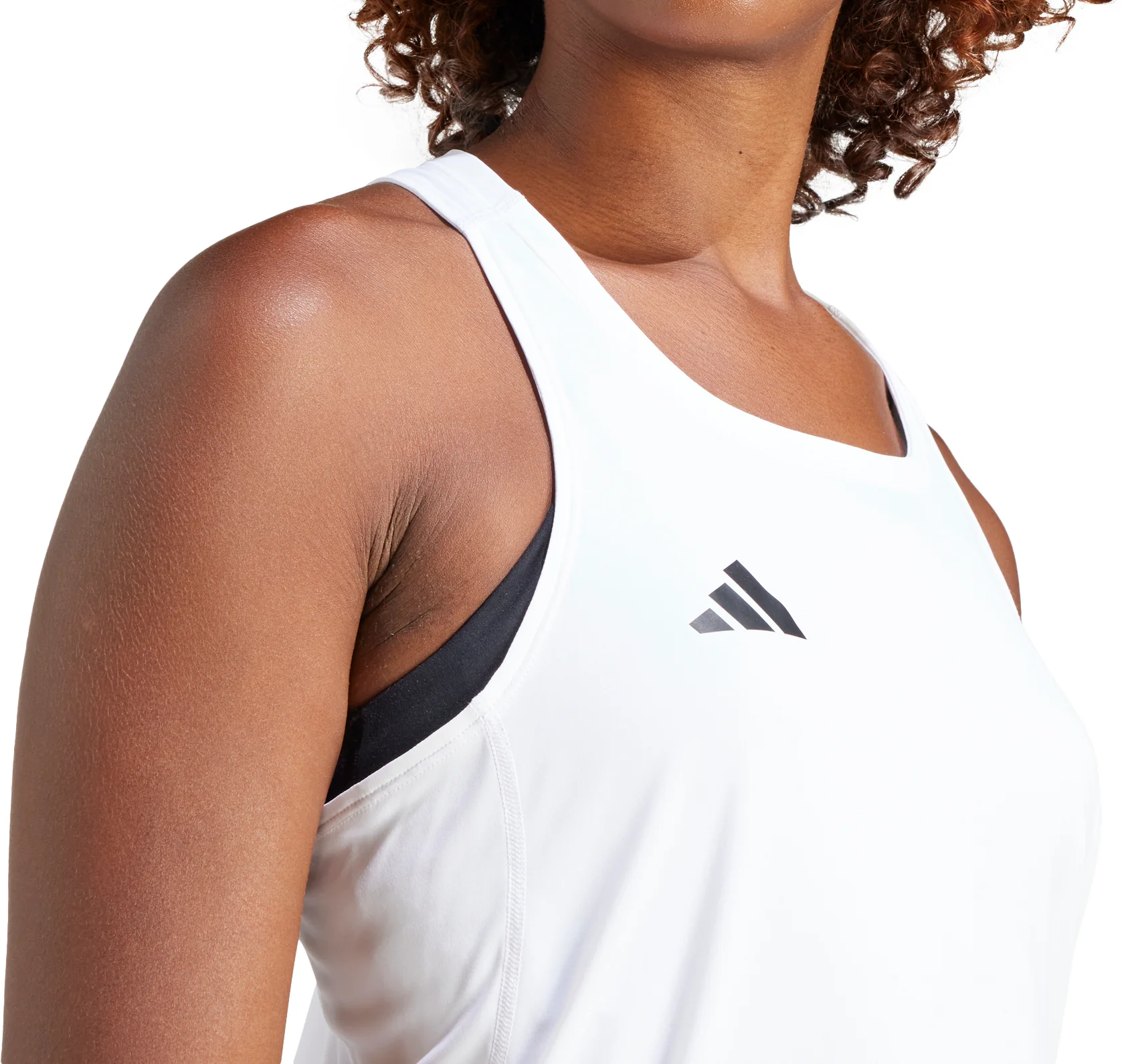 adidas Adizero Essentials Womens Running Vest Tank Top - White - Image 3