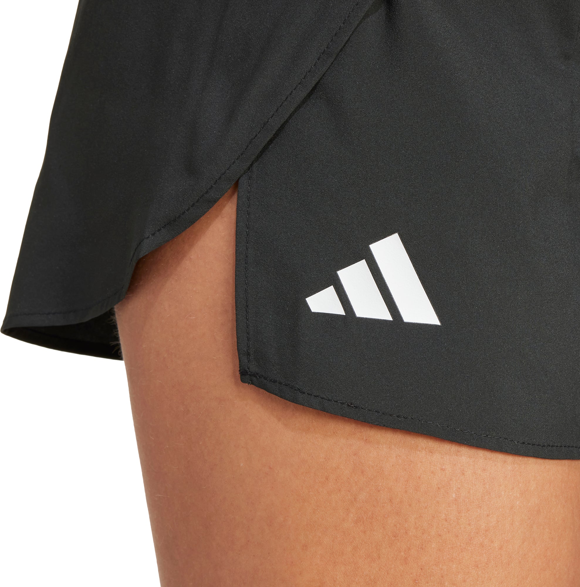 adidas Adizero Essentials Womens Split Running Shorts - Black - Image 3