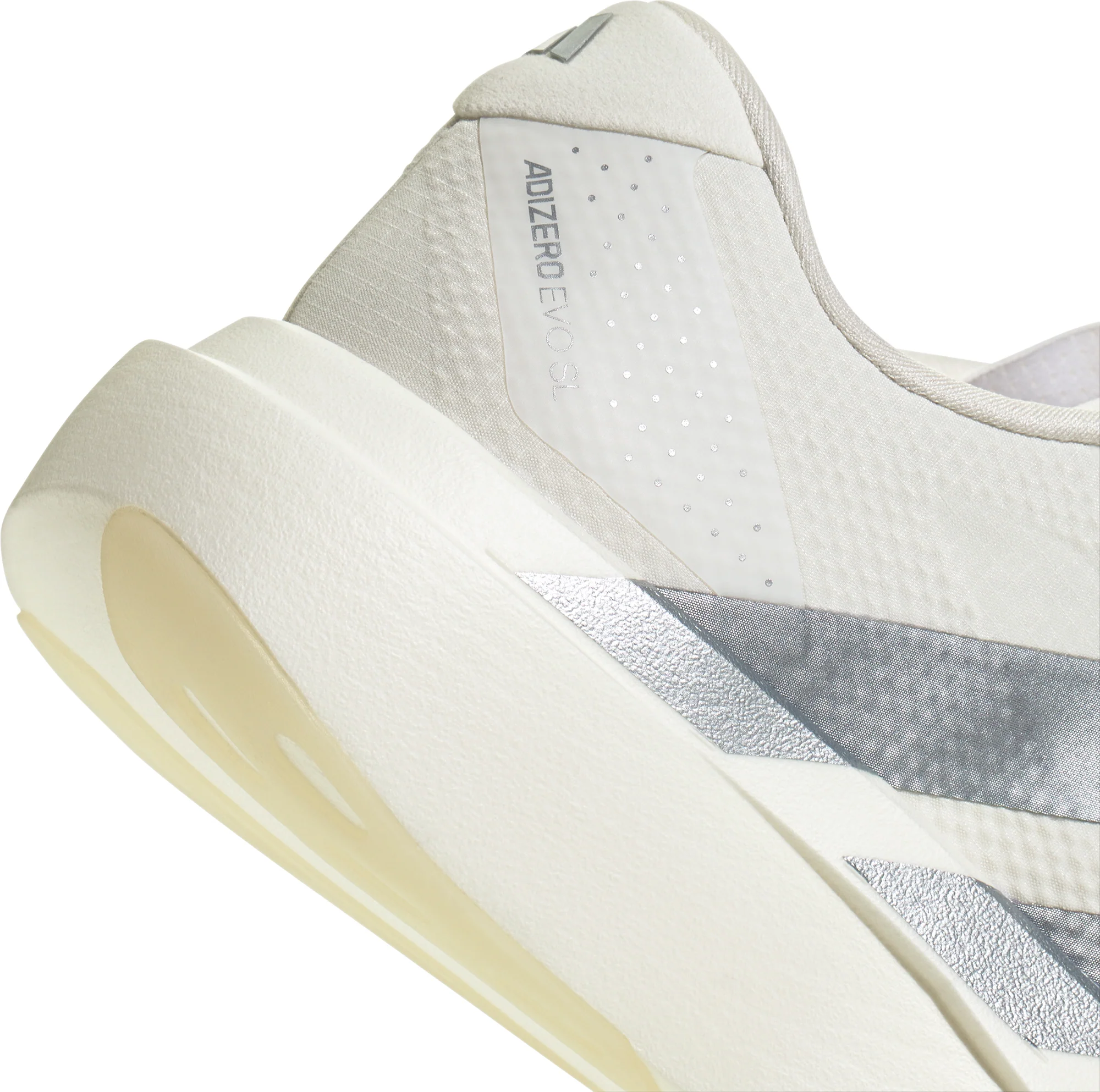 adidas Adizero EVO SL Woven Mens Running Shoes - White - Image 7