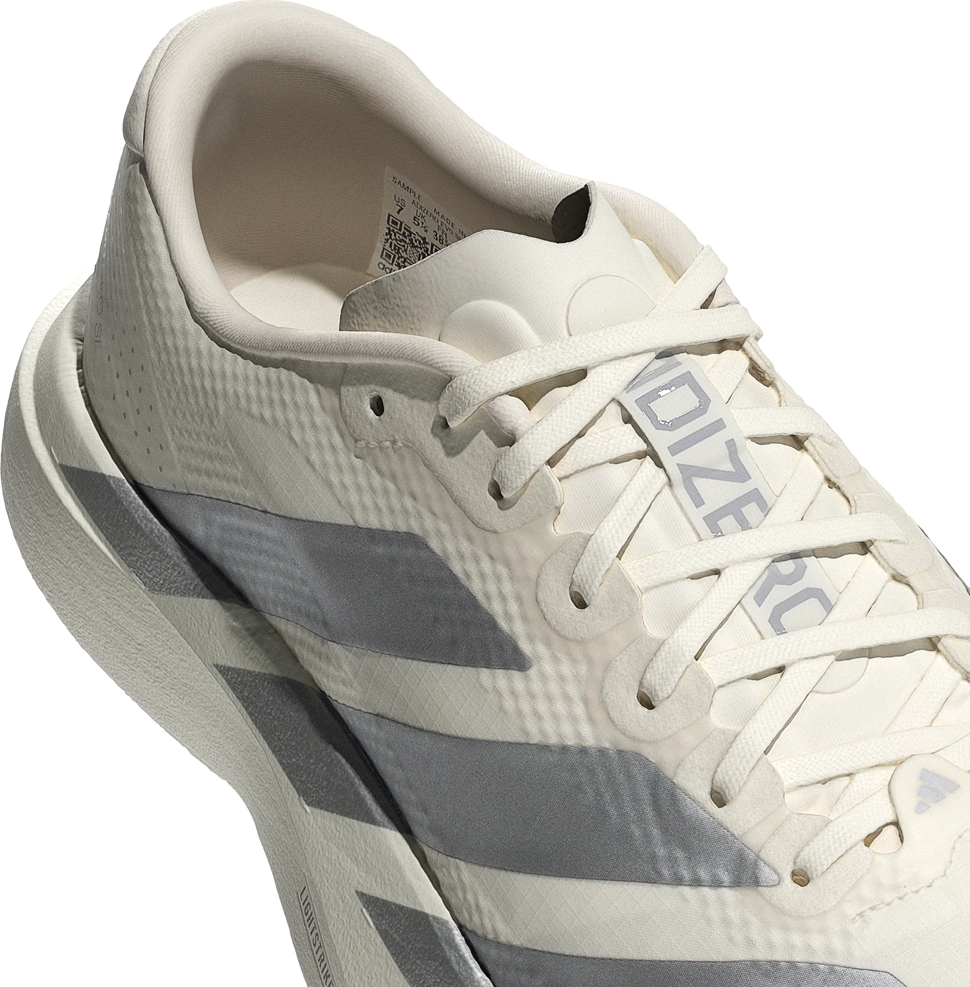adidas Adizero EVO SL Woven Womens Running Shoes - White - Image 8