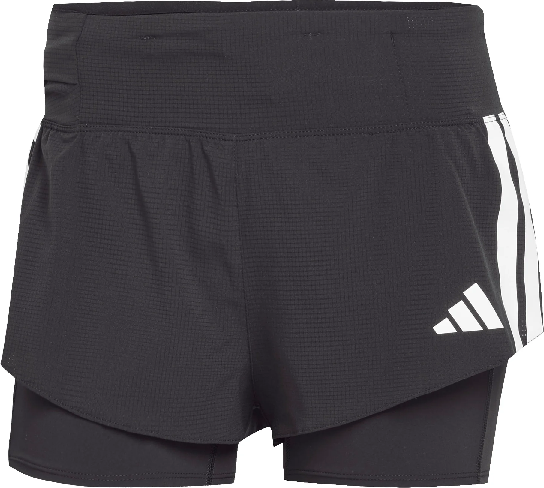 adidas Adizero Gel Pocket 2 In 1 Womens Running Shorts - Black - Image 5