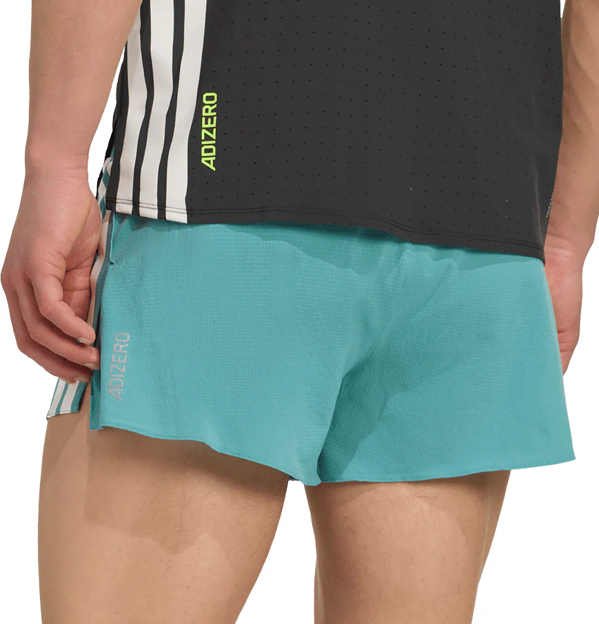 adidas Adizero Gel Pocket 3 Inch Mens Running Shorts - Green - Image 2