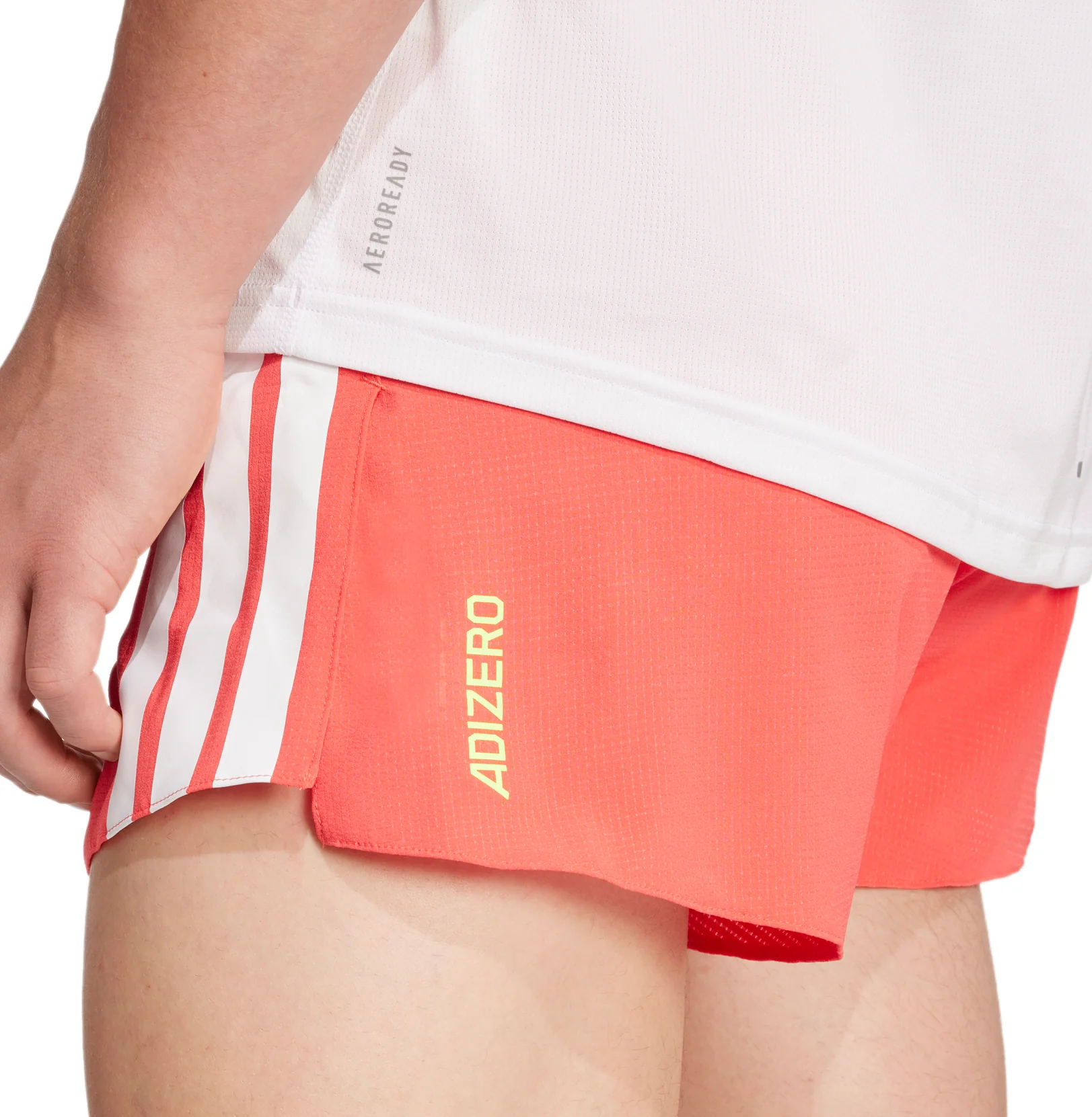 adidas Adizero Gel Pocket 3 Inch Mens Running Shorts - Red - Image 3