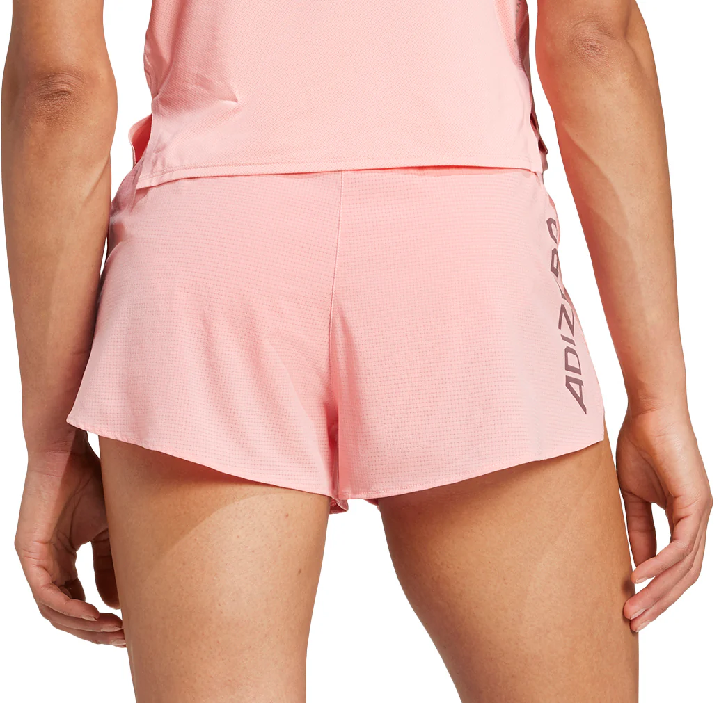 adidas Adizero Gel Womens Running Shorts - Pink - Image 2