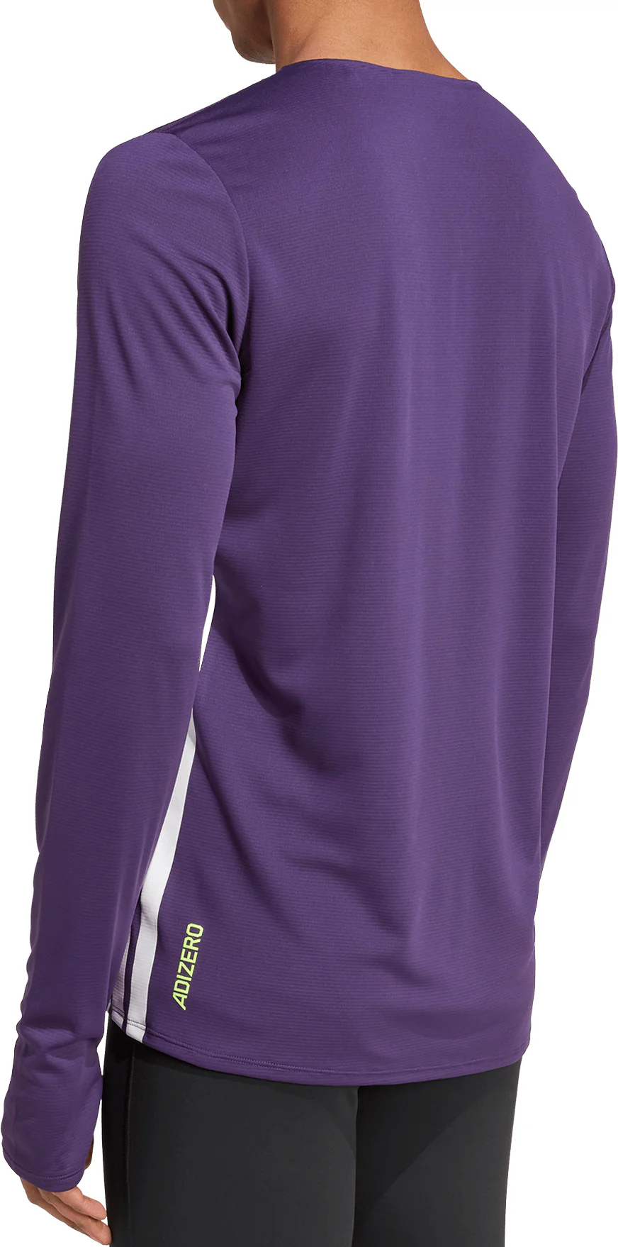 adidas Adizero Long Sleeve Mens Running Top - Purple - Image 2