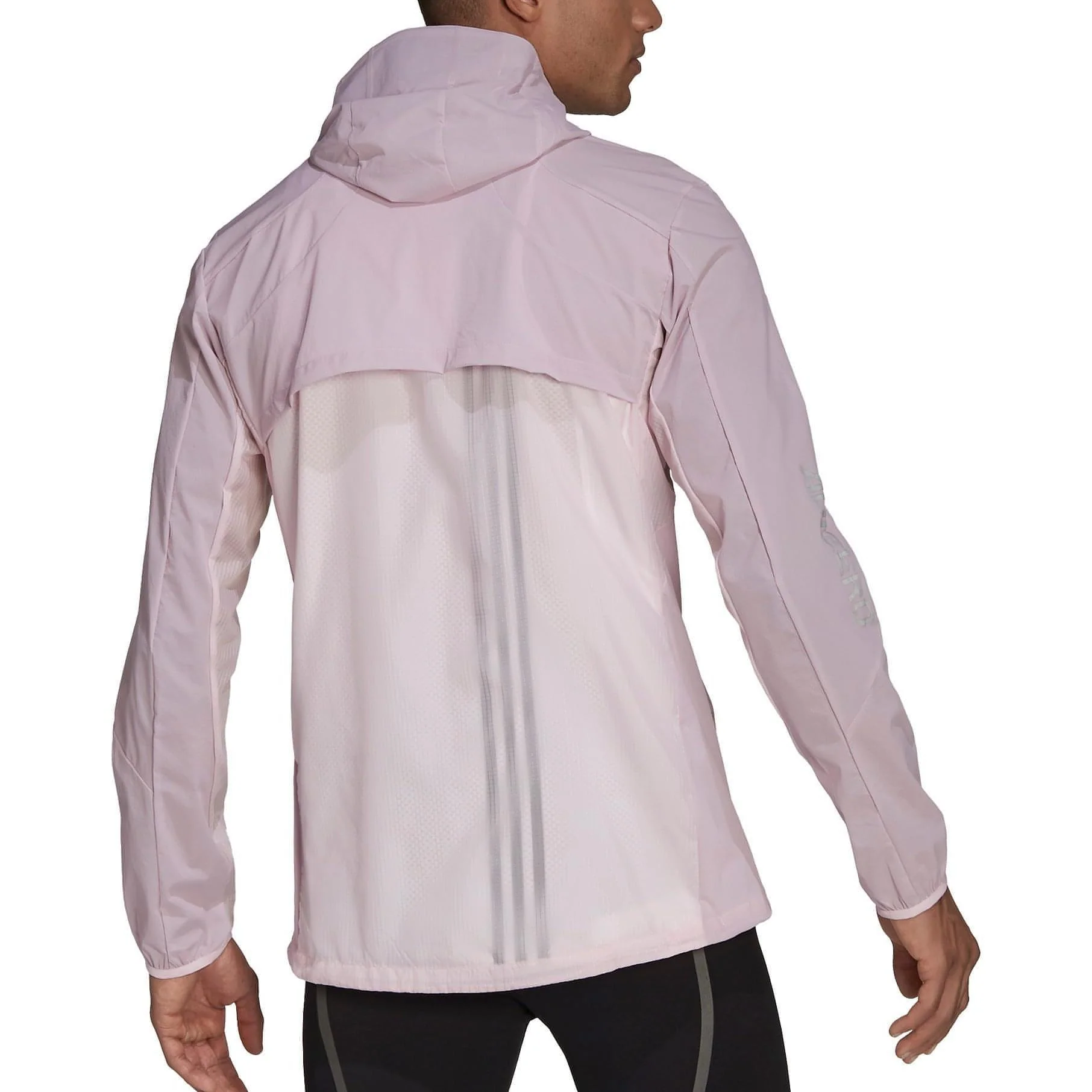 adidas Adizero Marathon Mens Running Jacket - Pink - Image 2