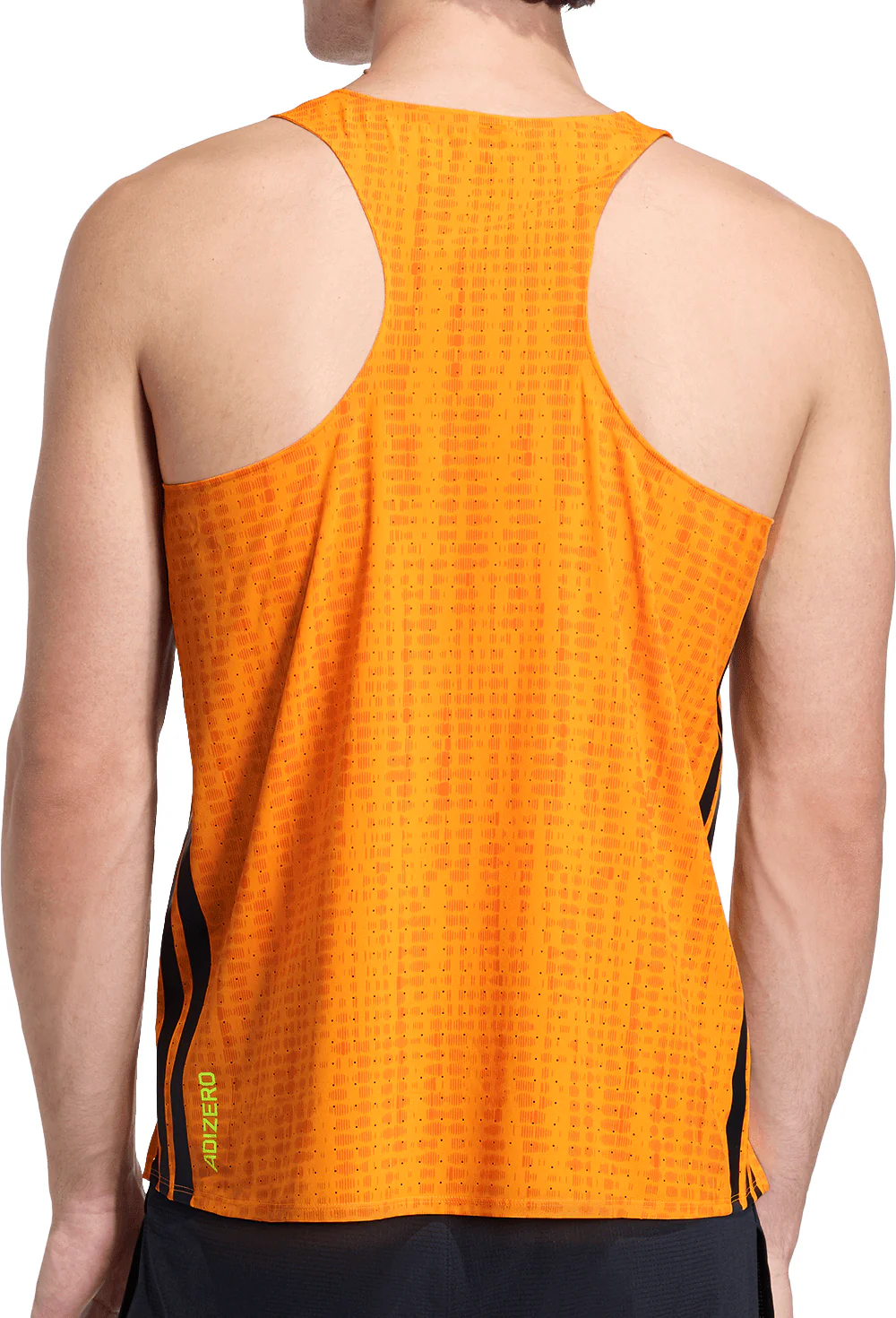 adidas Adizero Mens Running Vest - Orange - Image 2