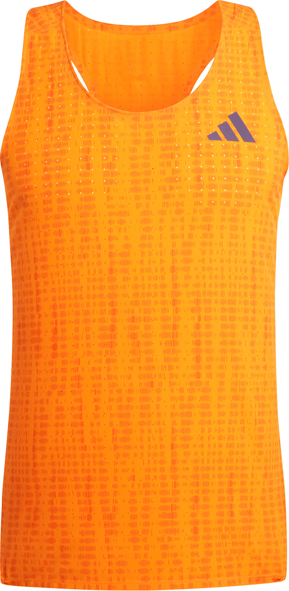 adidas Adizero Mens Running Vest - Orange - Image 5