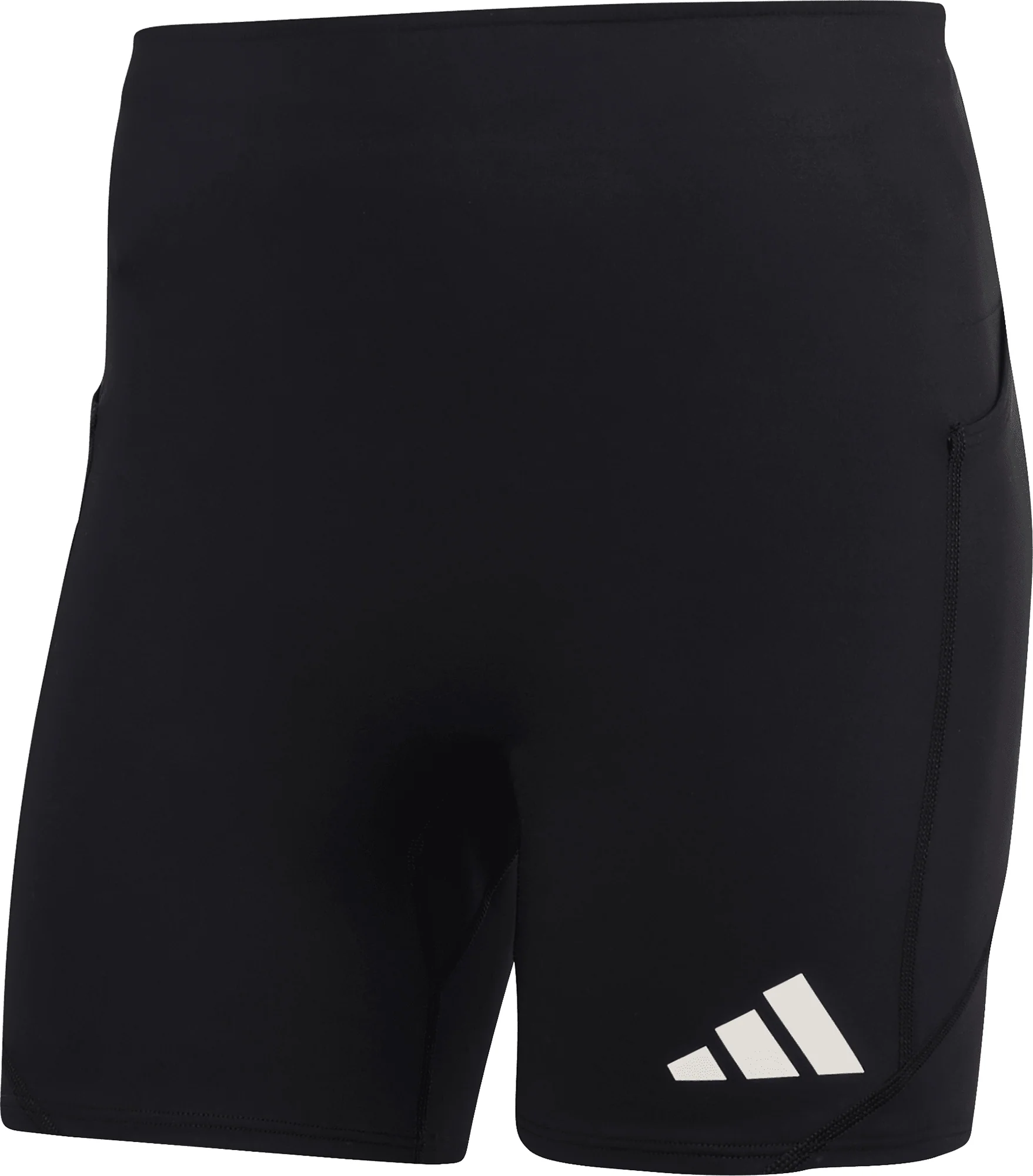 adidas Adizero Pocket 7 Inch Mens Short Running Tights - Black - Image 5