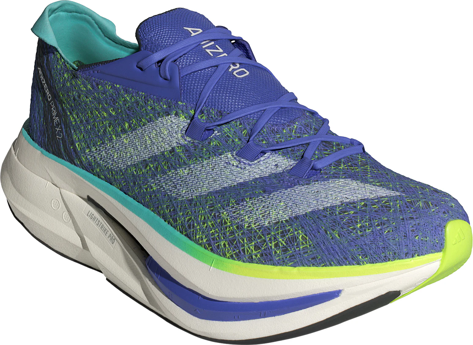 adidas Adizero Prime X 2.0 Strung Running Shoes - Blue - Image 6