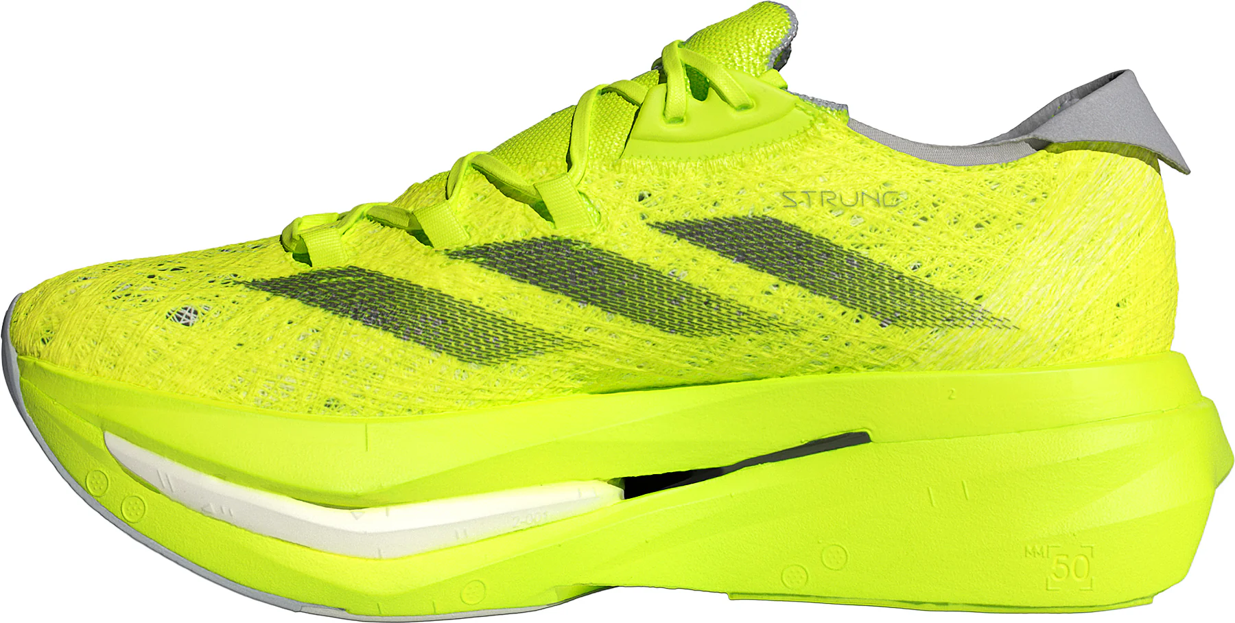 adidas Adizero Prime X 2.0 Strung Running Shoes - Yellow - Image 3