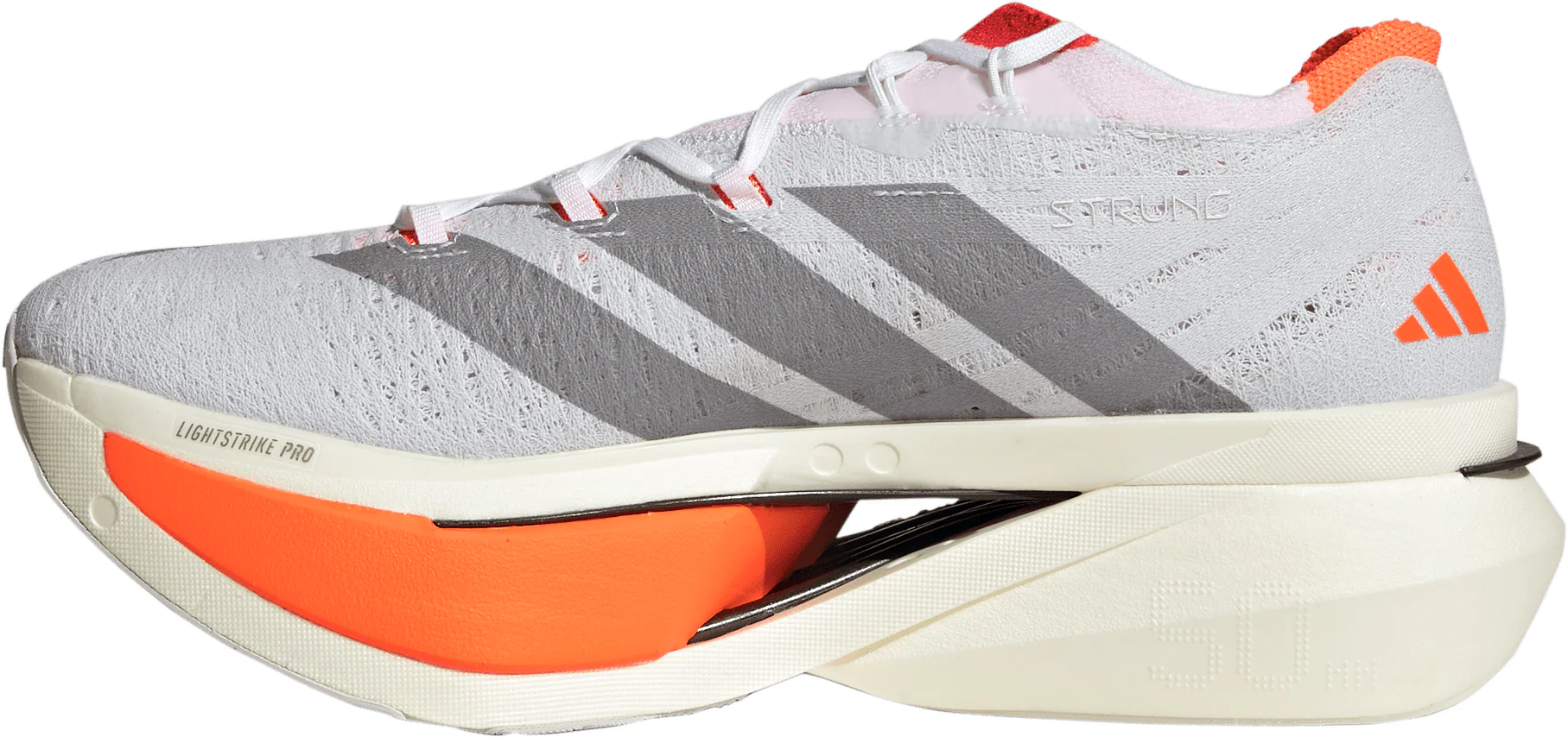 adidas Adizero Prime X3 Strung Running Shoes - White - Image 3