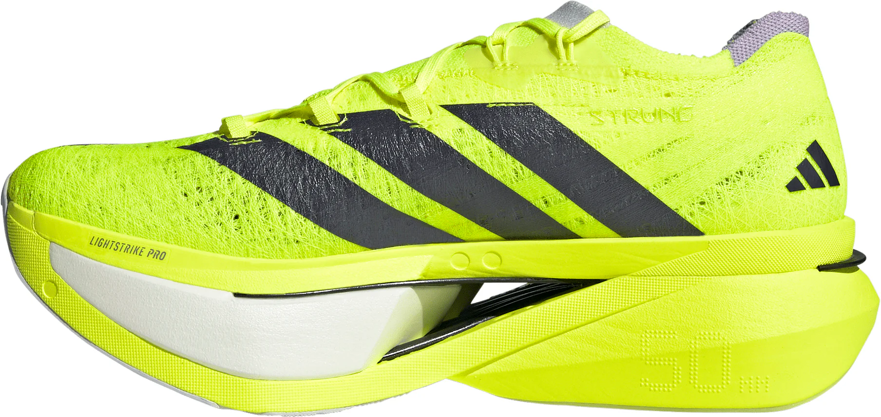 adidas Adizero Prime X3 Strung Running Shoes - Yellow - Image 3