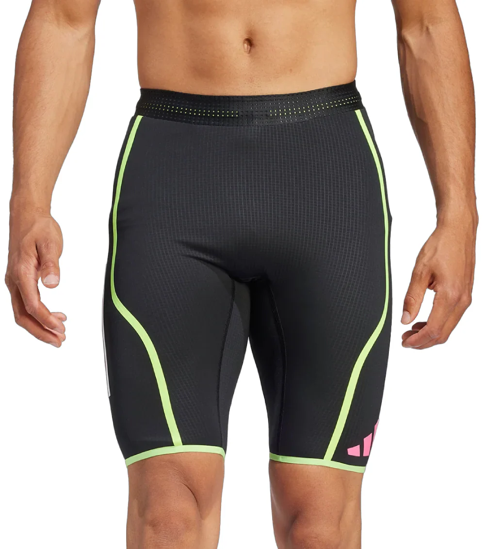 adidas Adizero Promo Mens Short Running Tights - Black
