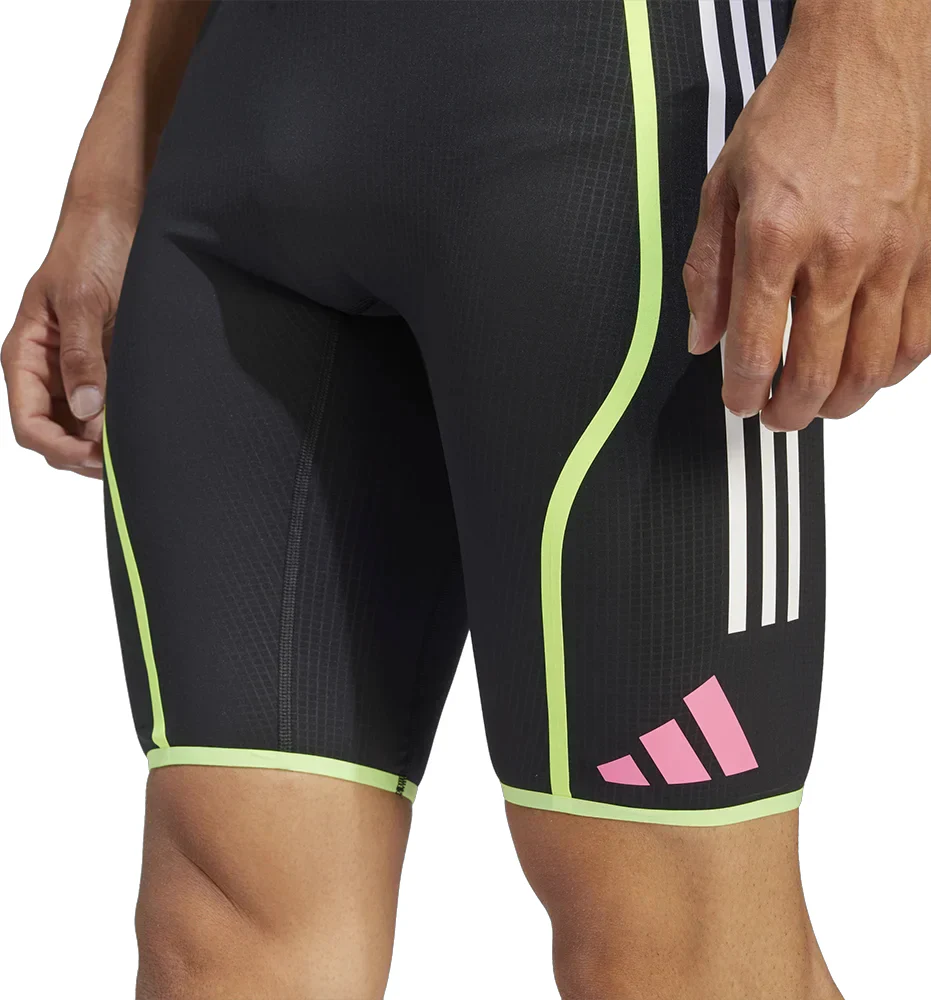 adidas Adizero Promo Mens Short Running Tights - Black - Image 2