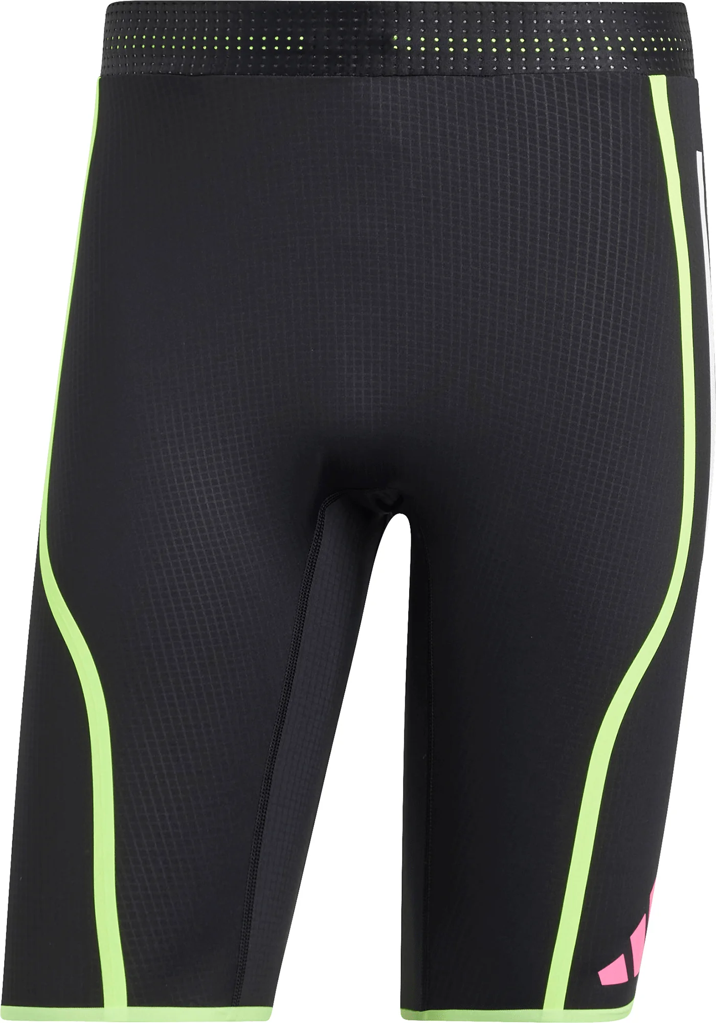 adidas Adizero Promo Mens Short Running Tights - Black - Image 3