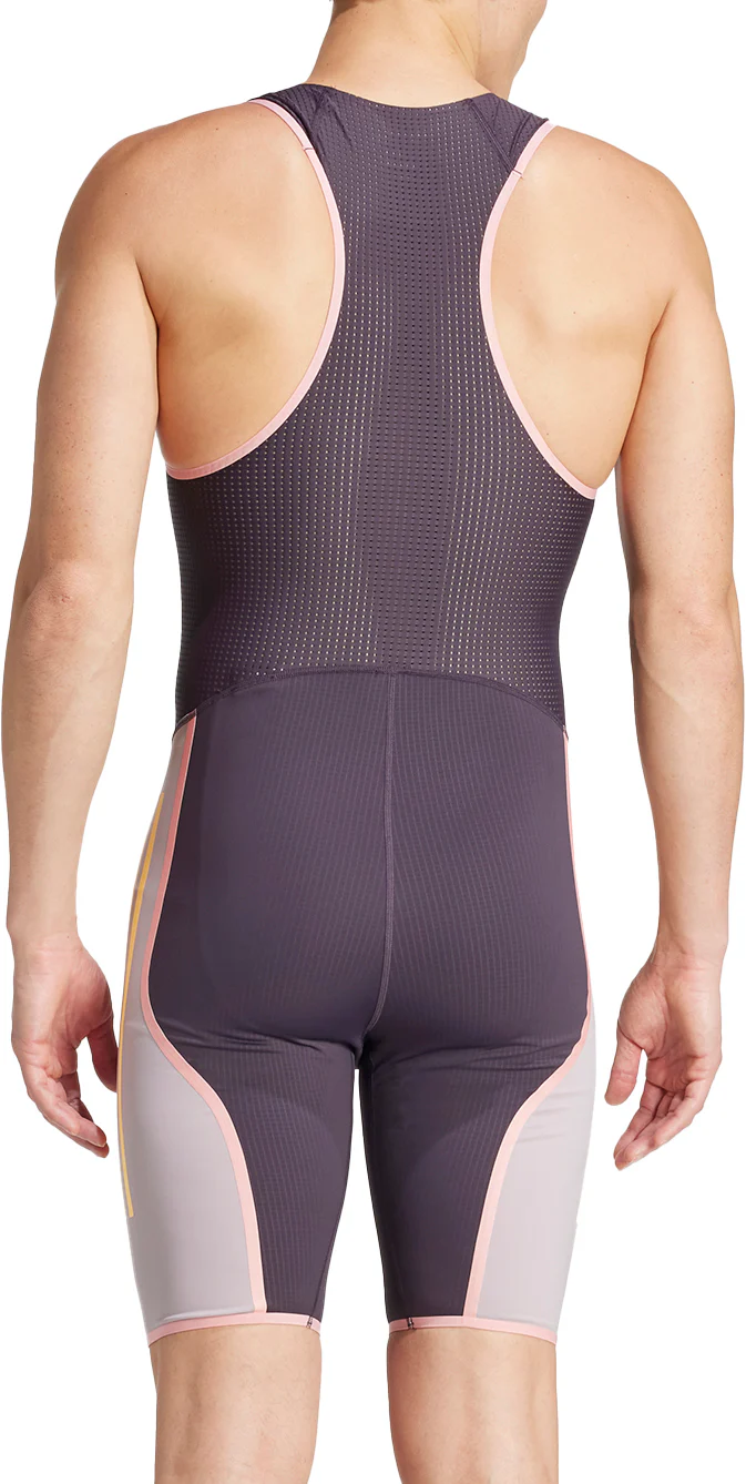 adidas Adizero Promo Sleeveless Mens Running Suit - Purple - Image 2