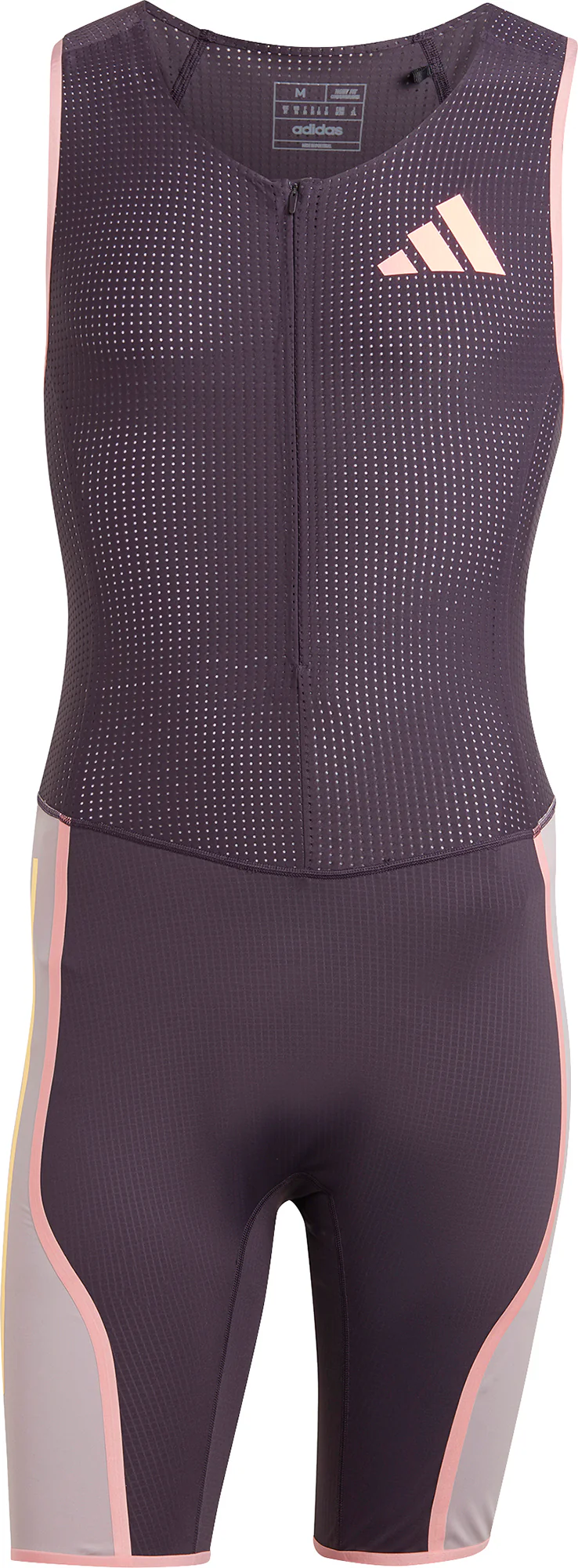 adidas Adizero Promo Sleeveless Mens Running Suit - Purple - Image 6