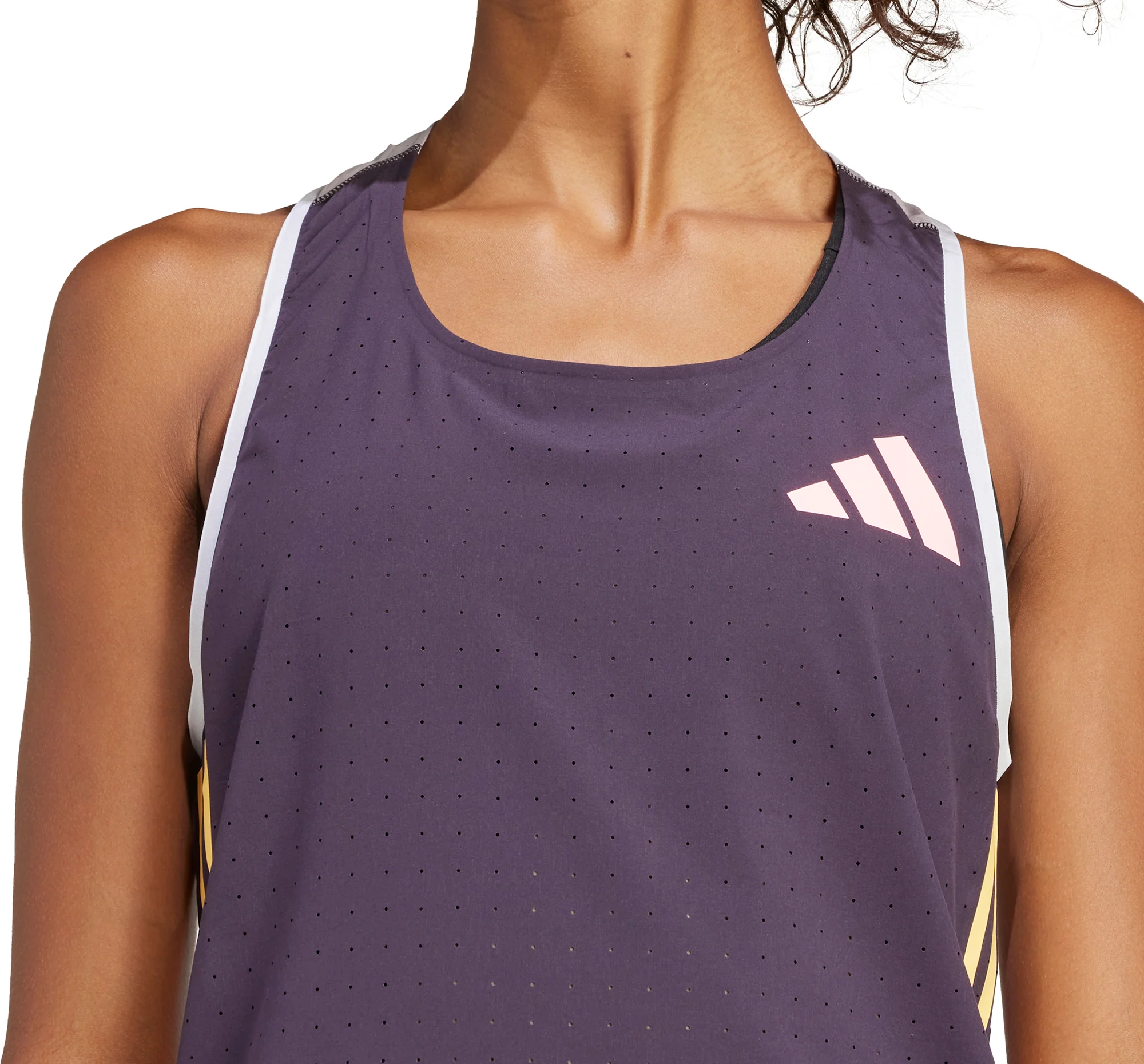 adidas Adizero Promo Womens Running Vest Tank Top - Purple - Image 4