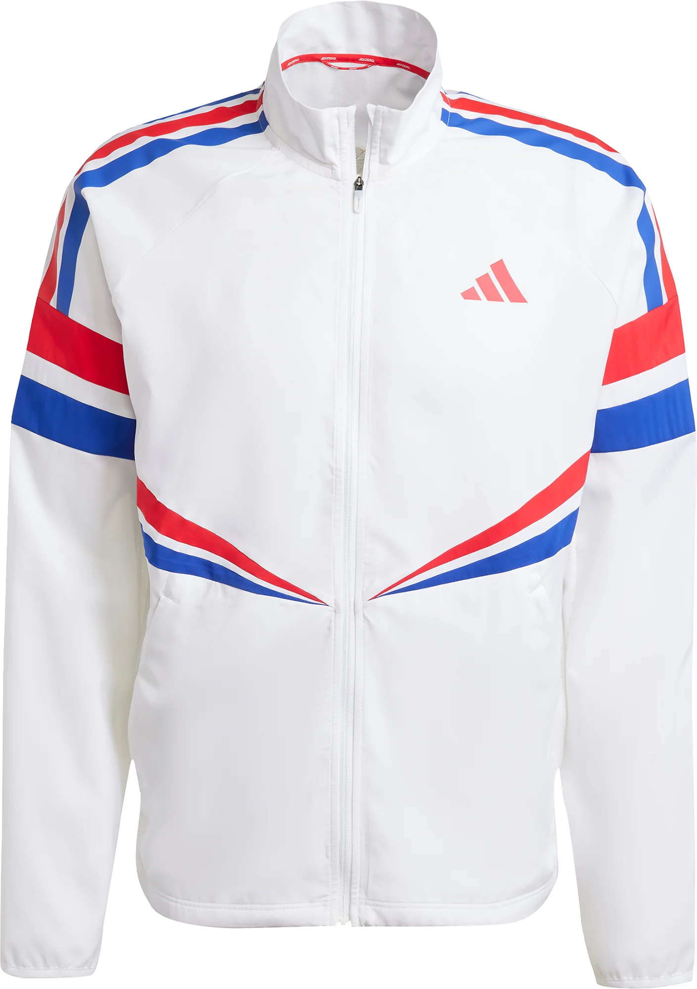 adidas Adizero Retro Mens Running Jacket - White - Image 5