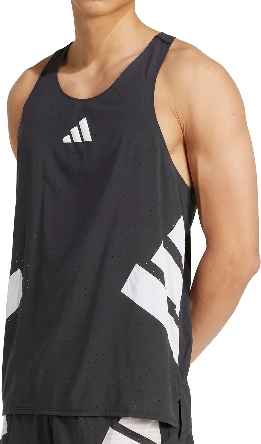 adidas Adizero Road To Records Mens Running Vest - Black
