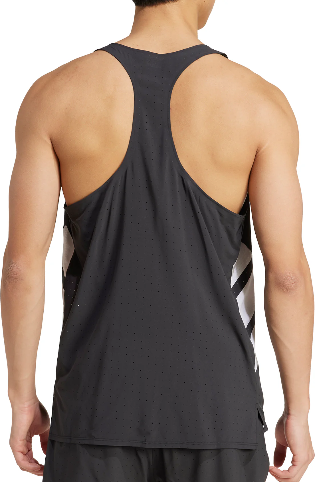 adidas Adizero Road To Records Mens Running Vest - Black - Image 2