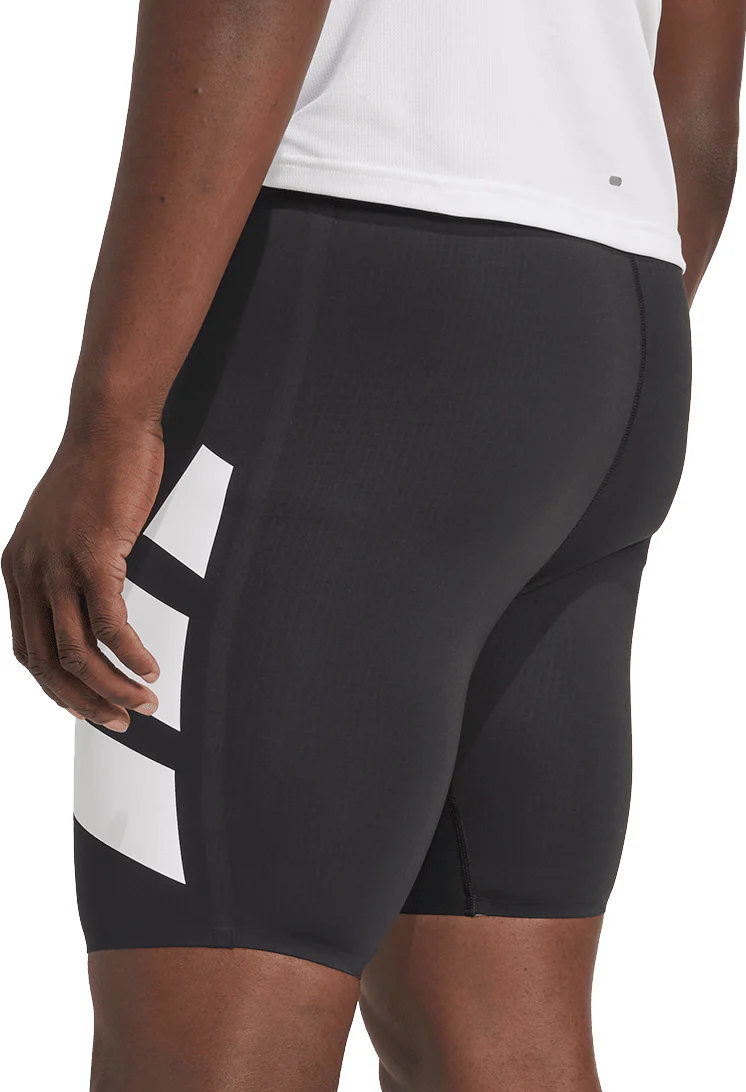 adidas Adizero Road To Records Mens Short Running Tights - Black - Image 2