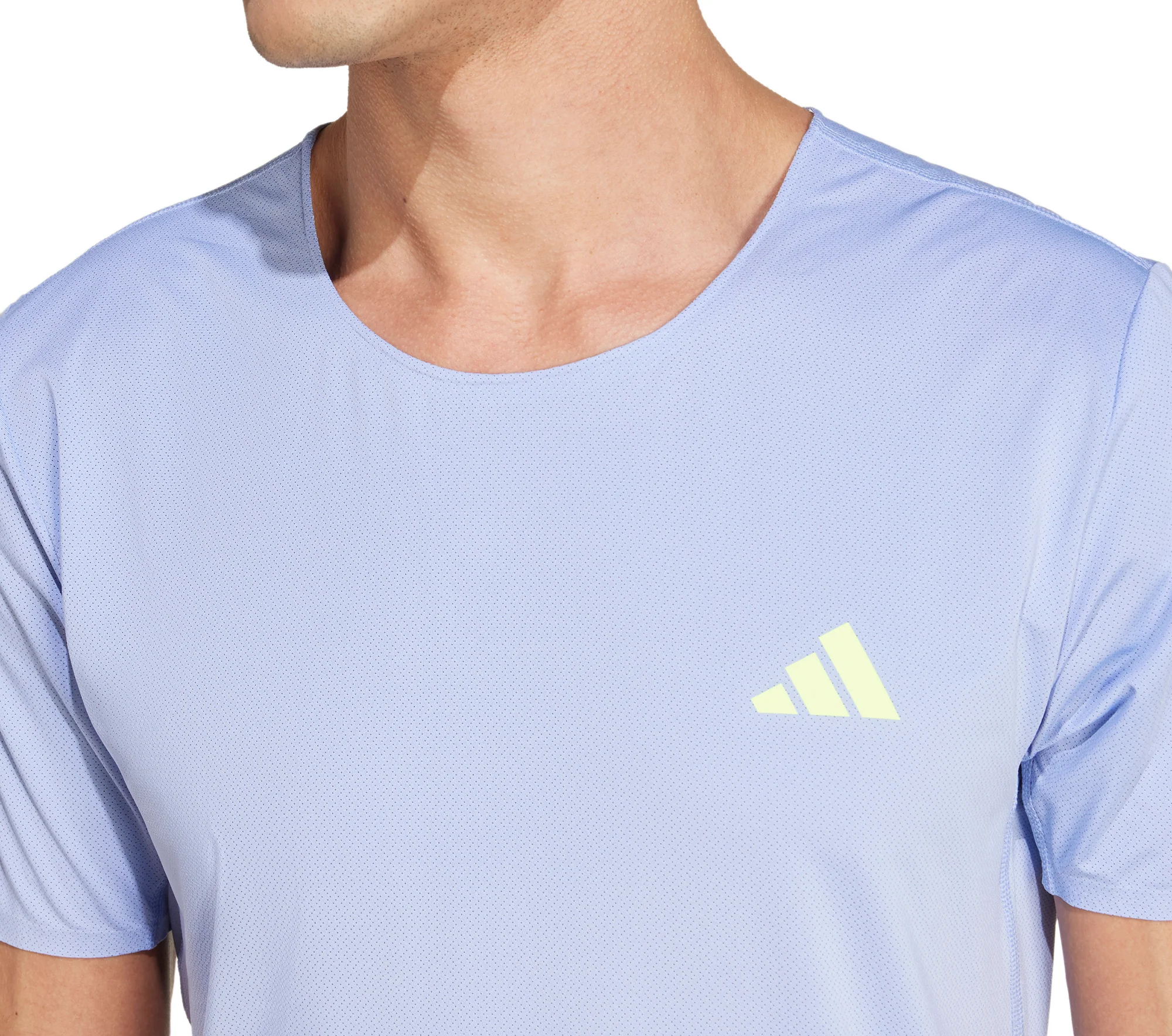 adidas Adizero Short Sleeve Mens Running Top - Blue - Image 4