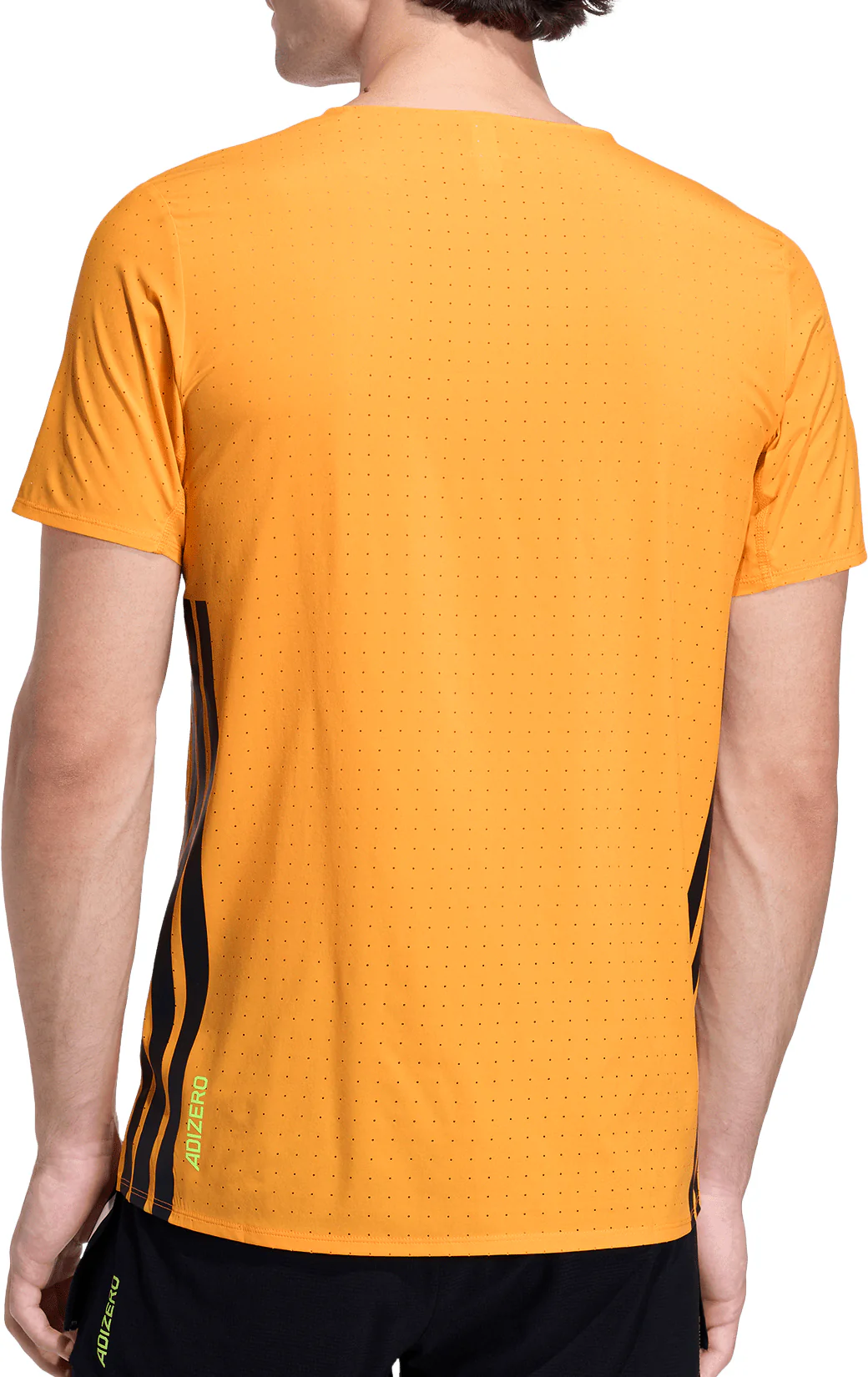 adidas Adizero Short Sleeve Mens Running Top - Orange - Image 2