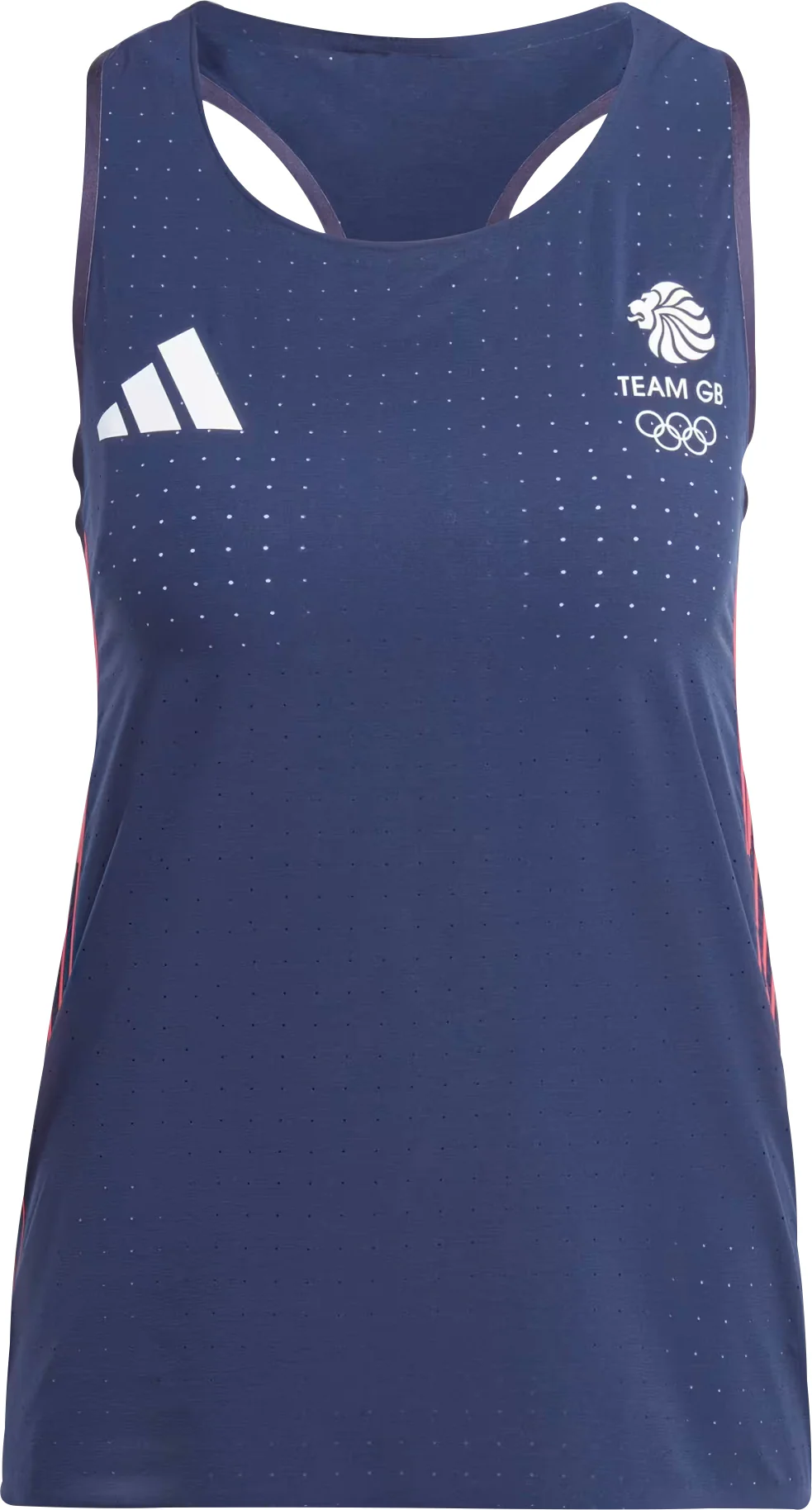 adidas Adizero Team GB Womens Running Vest Tank Top - Blue - Image 5