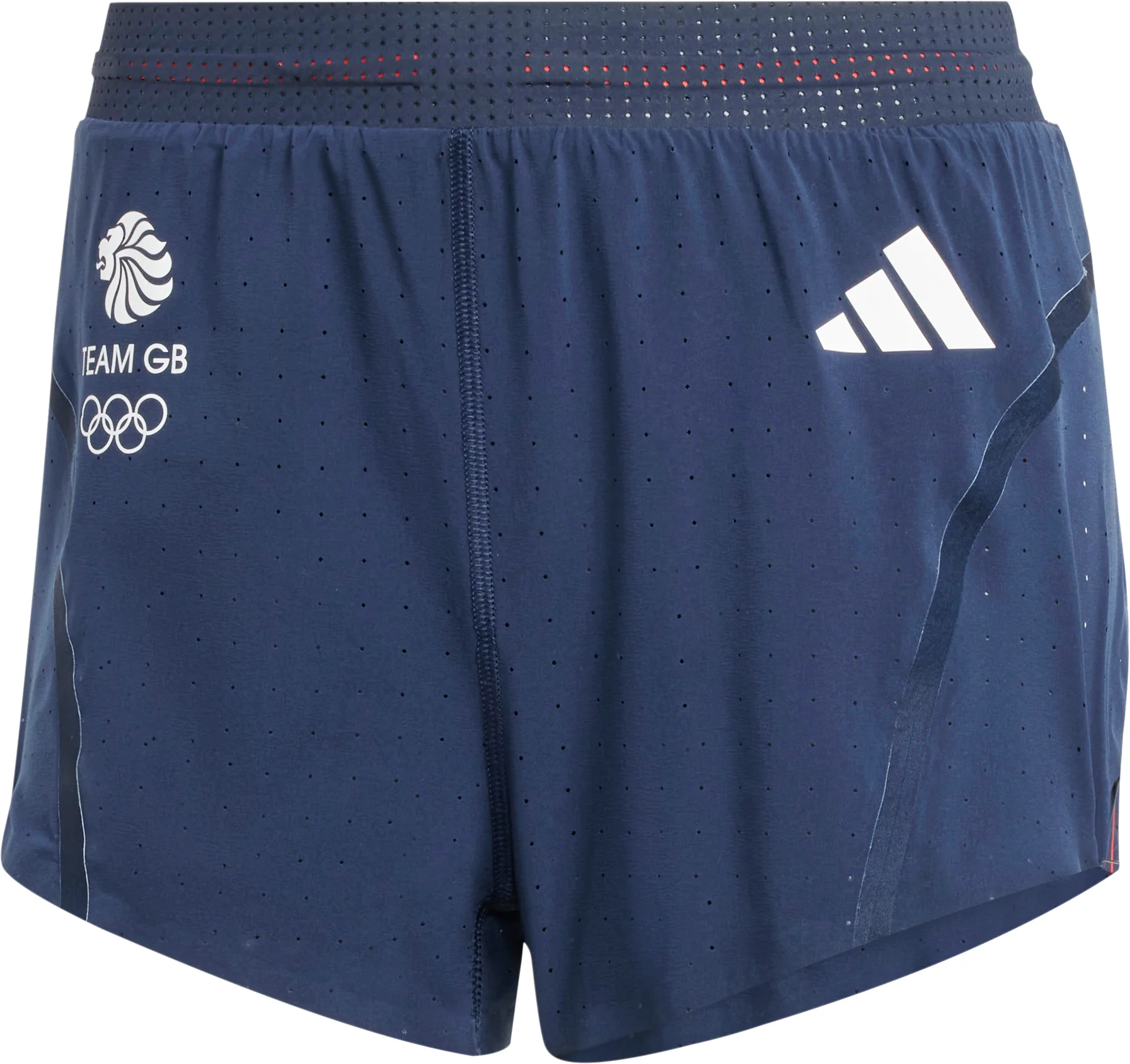 adidas Adizero Team GB Womens Split Running Shorts - Blue - Image 5