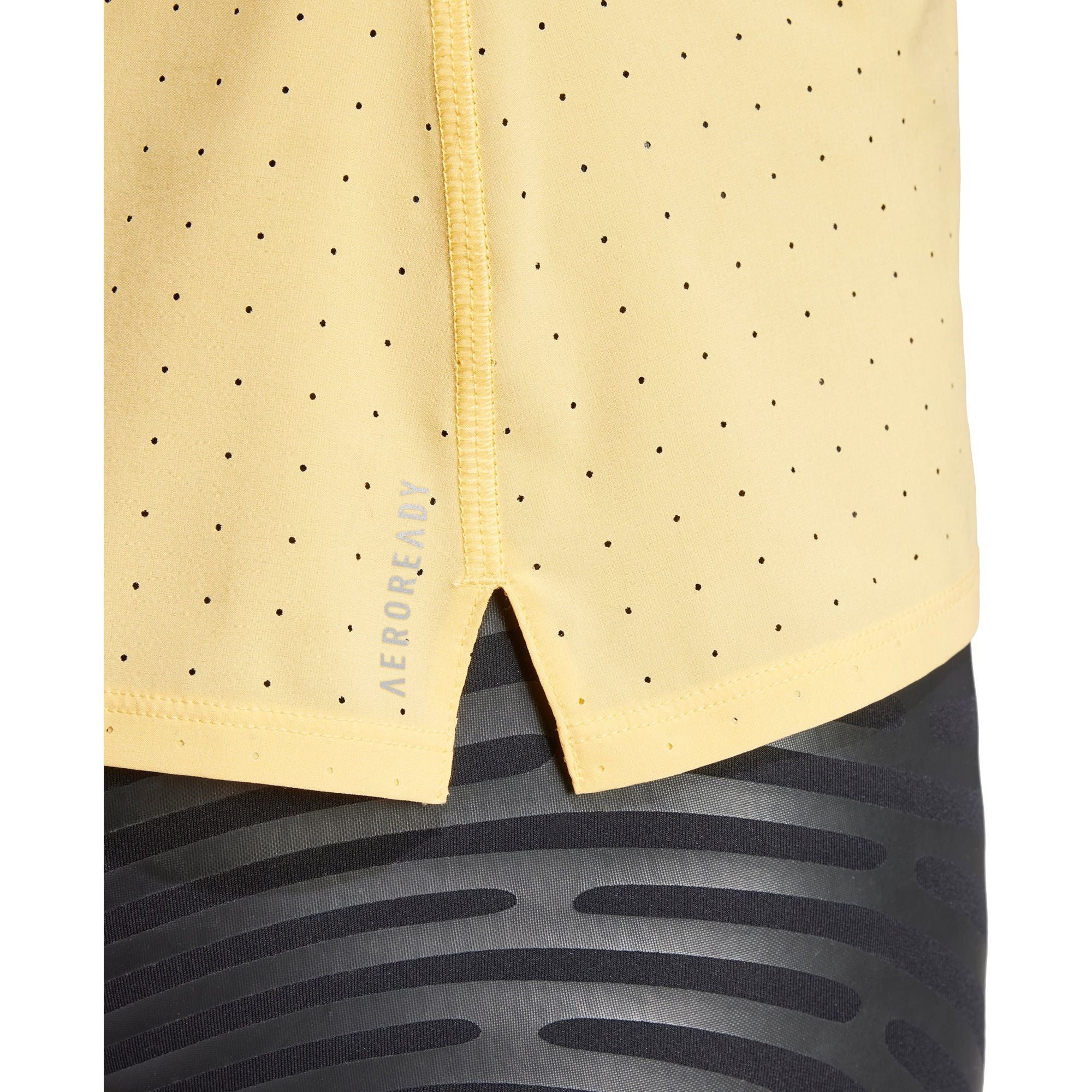 adidas Adizero Womens Running Vest Tank Top - Yellow - Image 3