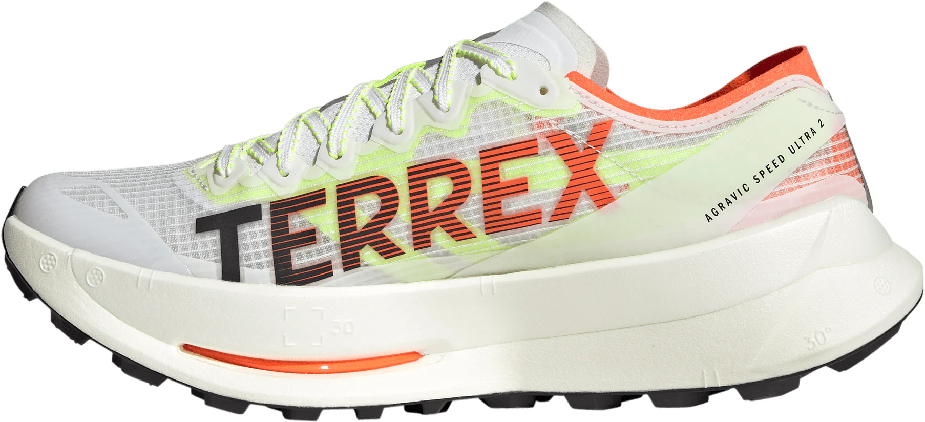 adidas Agravic Speed Ultra 2 Mens Trail Running Shoes - White - Image 3