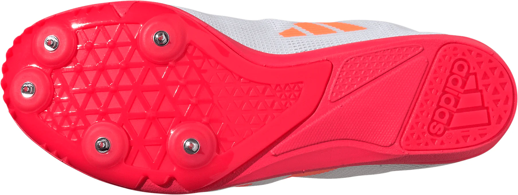 adidas Allroundstar Junior Running Spikes - White - Image 2